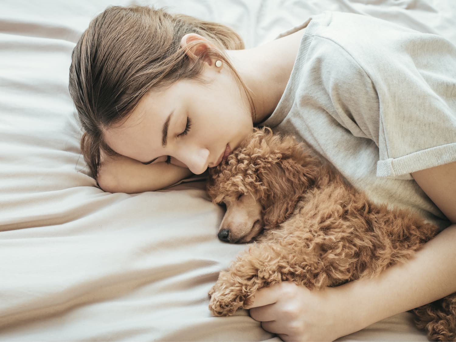 Women Sleep More Peacefully Next to Their Dog Apartment Therapy