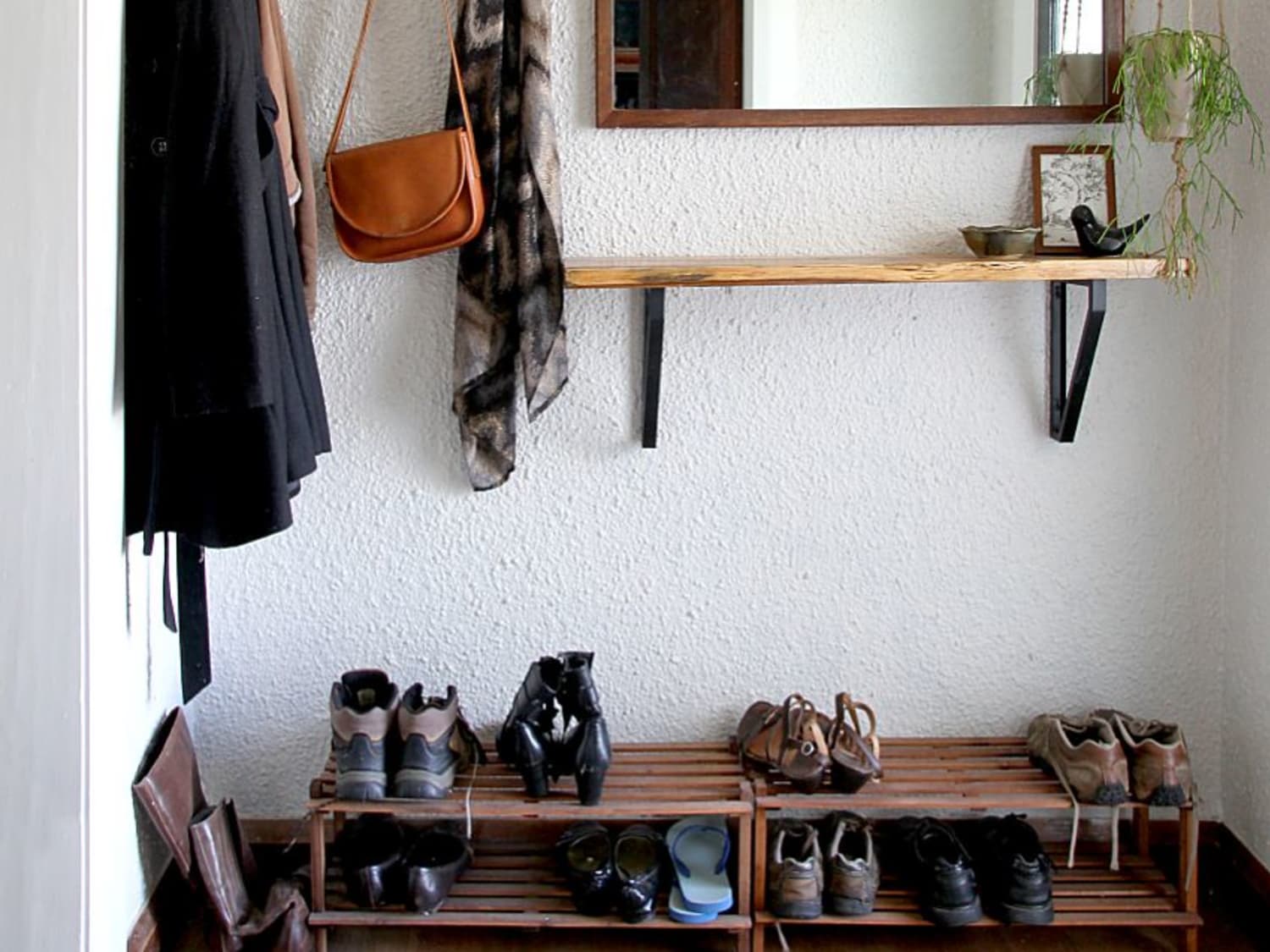 Entryways Without Closets DIY Storage Projects Ideas Apartment Therapy