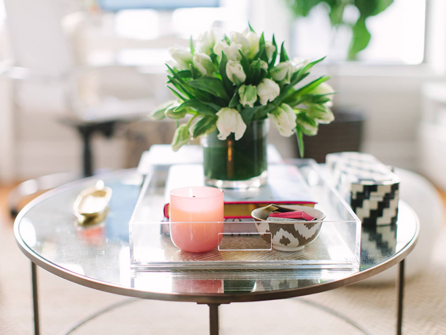 How to Style Your Coffee Table So You Can Still Use It Apartment