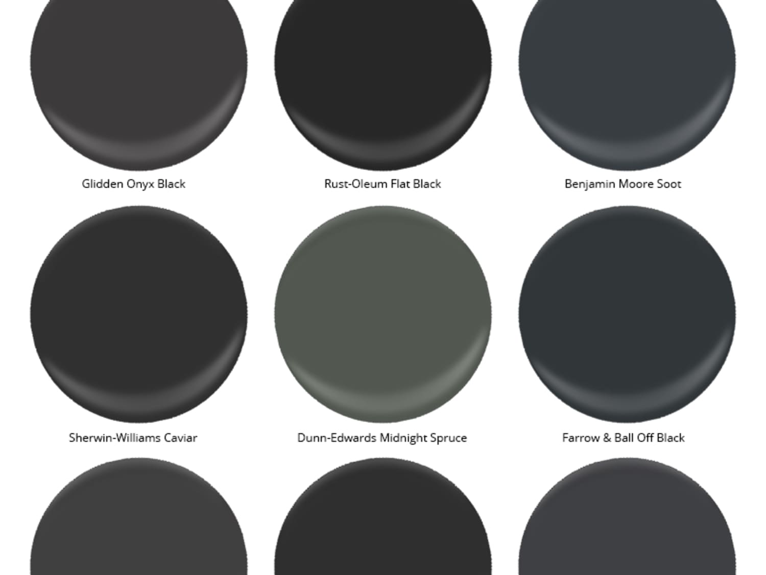 Benjamin moore black shop paint