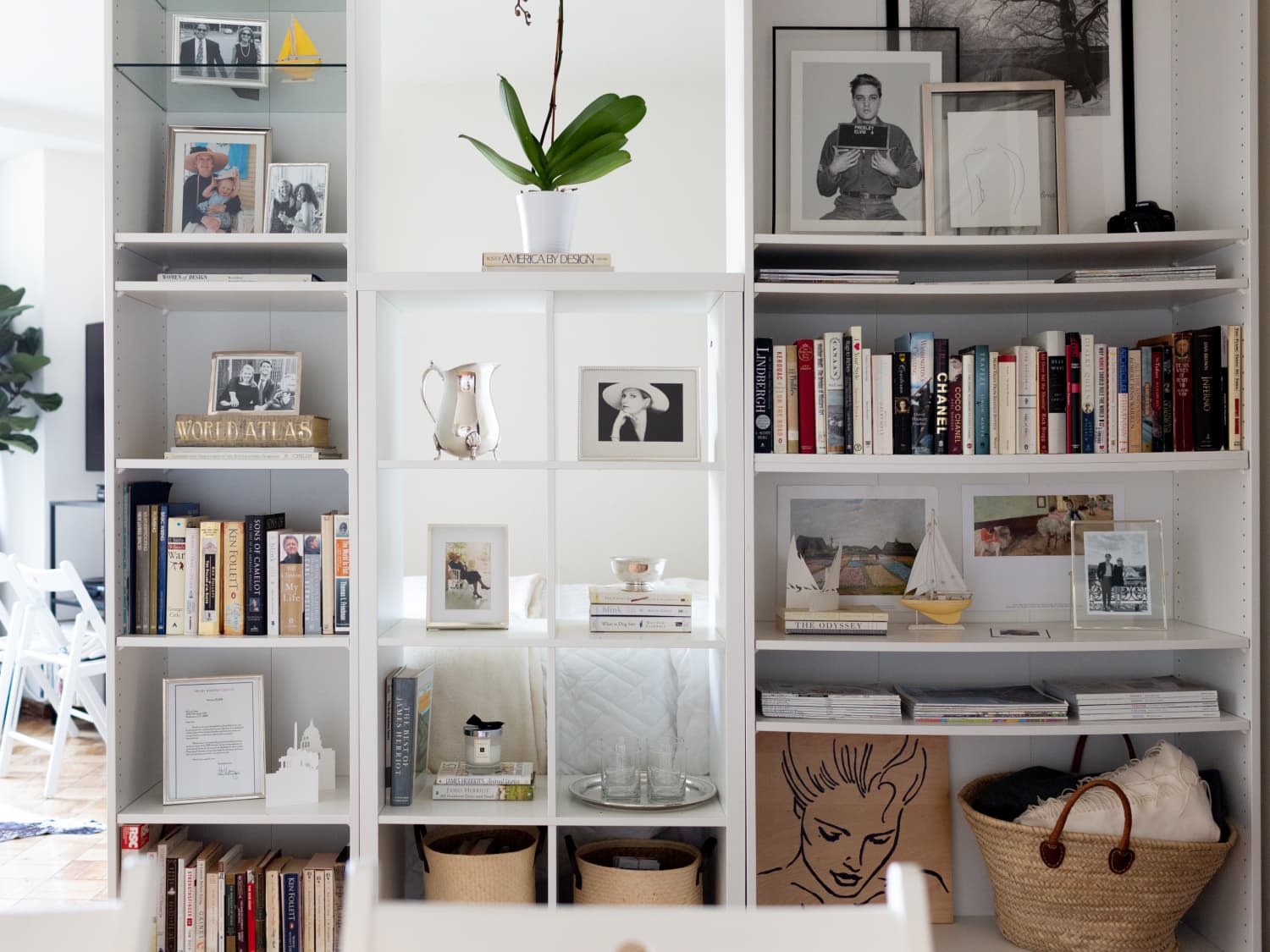 Joining two store bookcases together