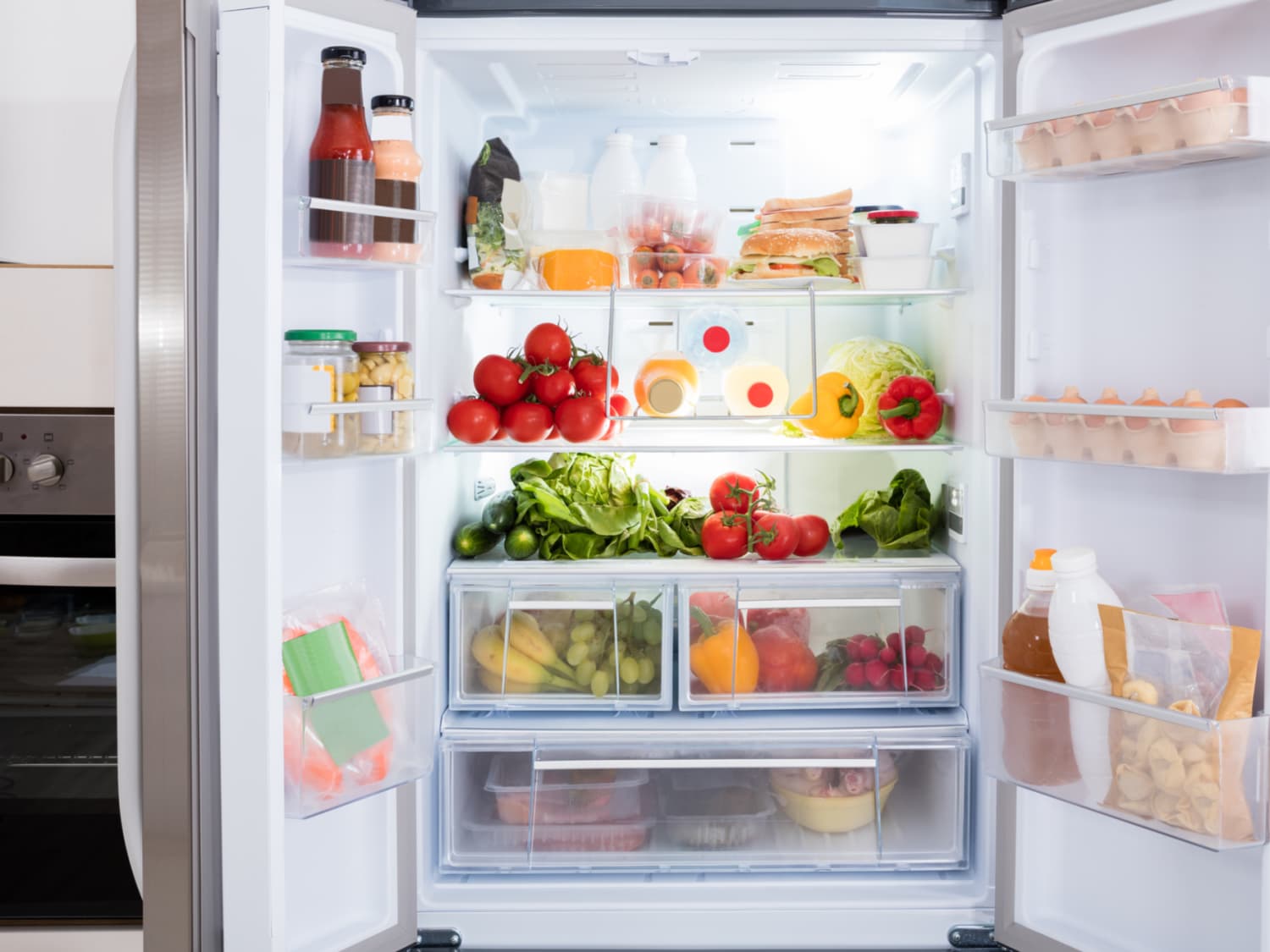Lg refrigerator hot sale cleaning shelves