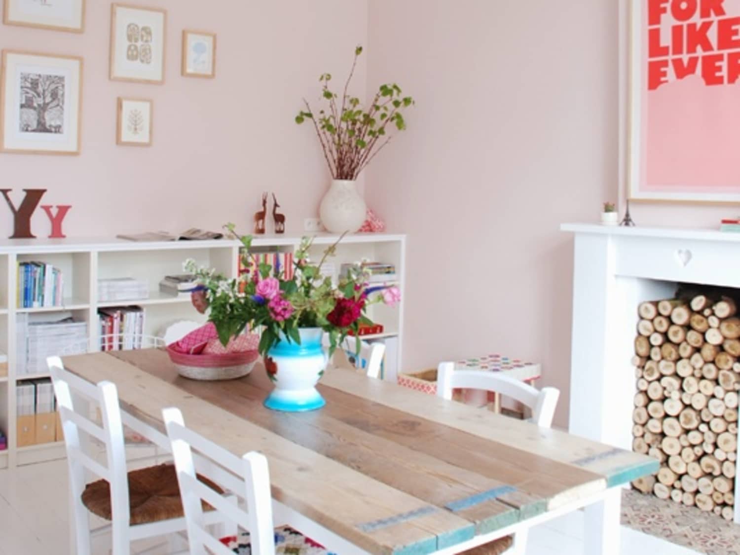 Paint Color Portfolio Pale Pink Dining Rooms Apartment Therapy