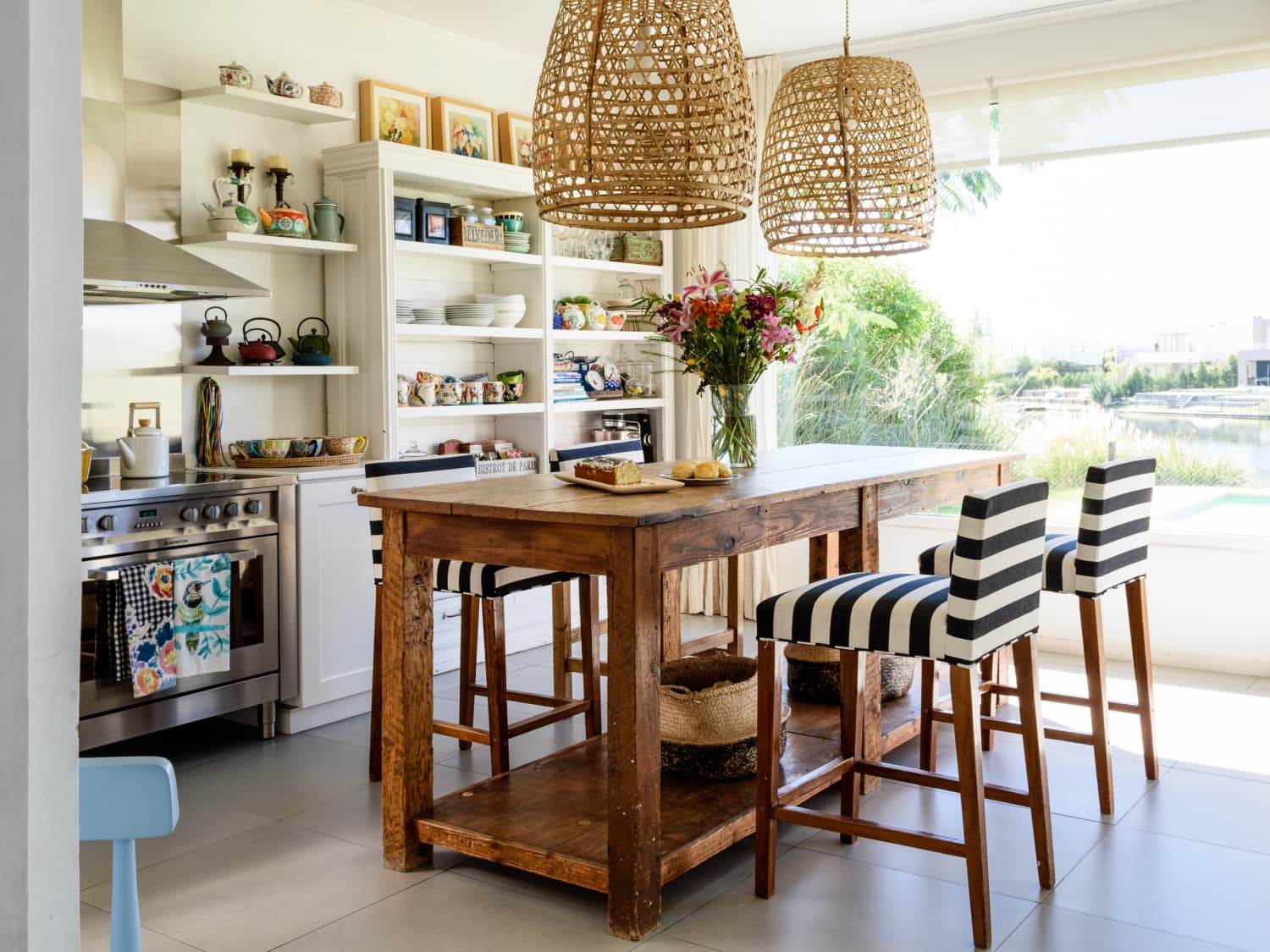 Rattan pendant light kitchen store