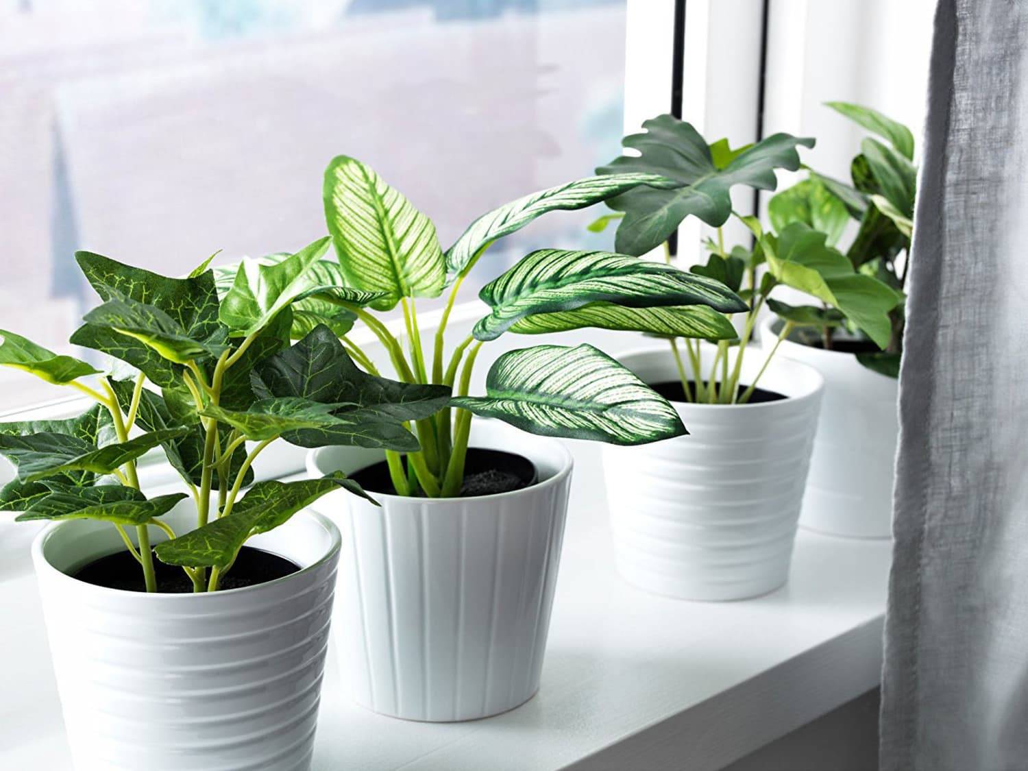 Fake Plants Fake Plants Packs Small Artificial Plastic Plants Set