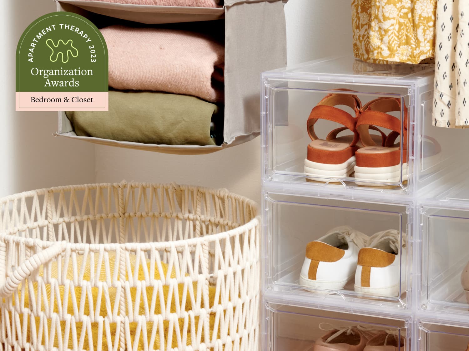 Internet's best hanging top closet organizer