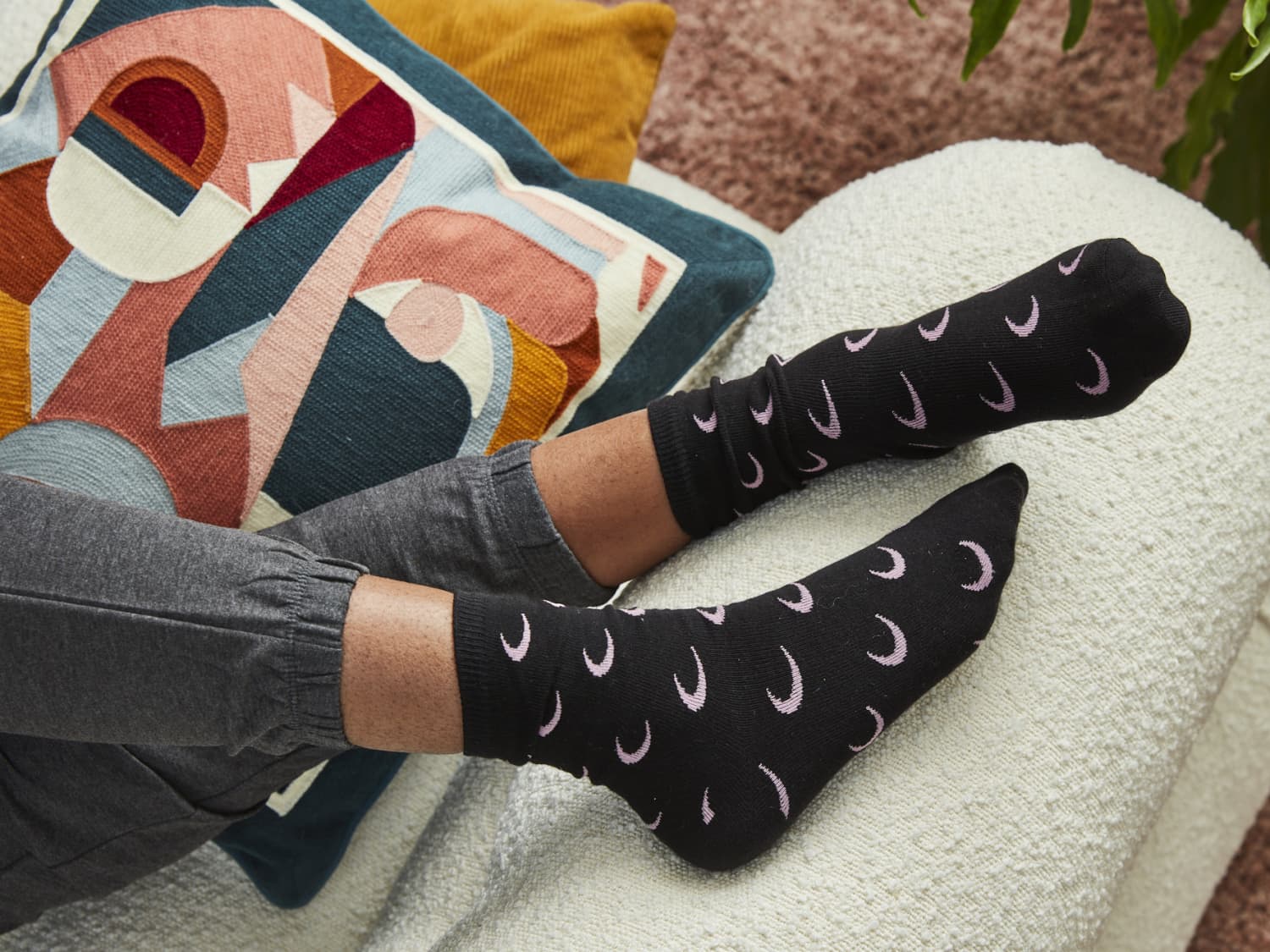 Fold over store boot socks