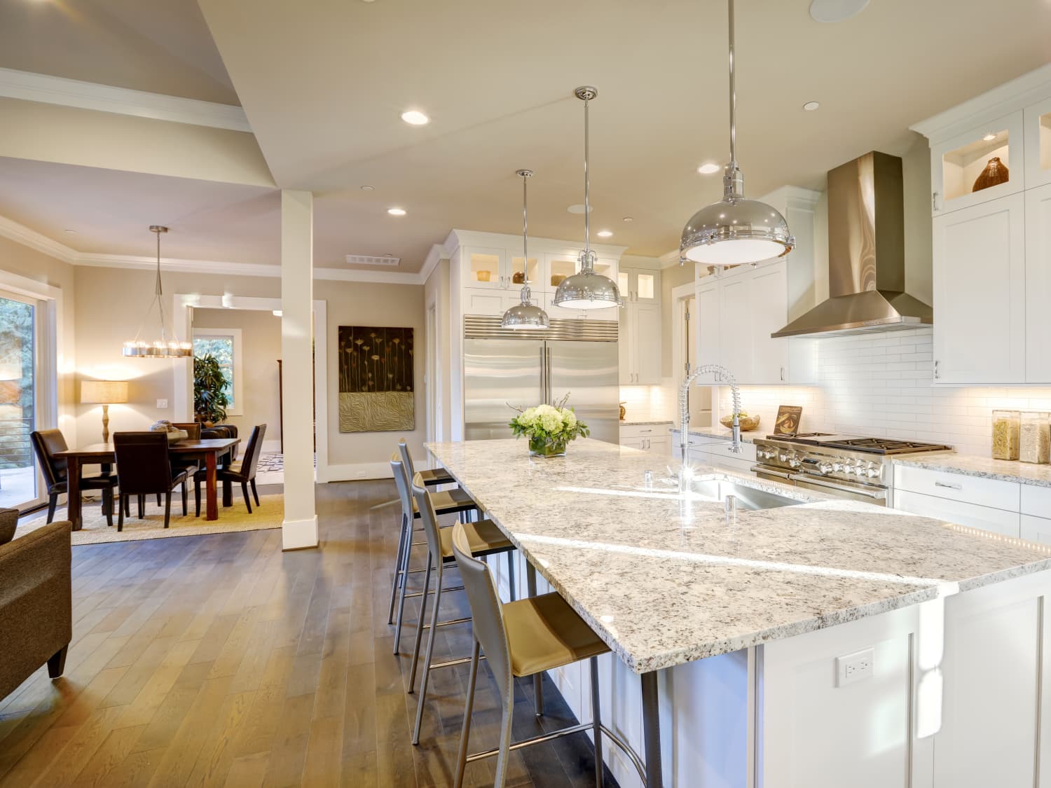 Kitchen Den Open Floor Plan Things In The Kitchen