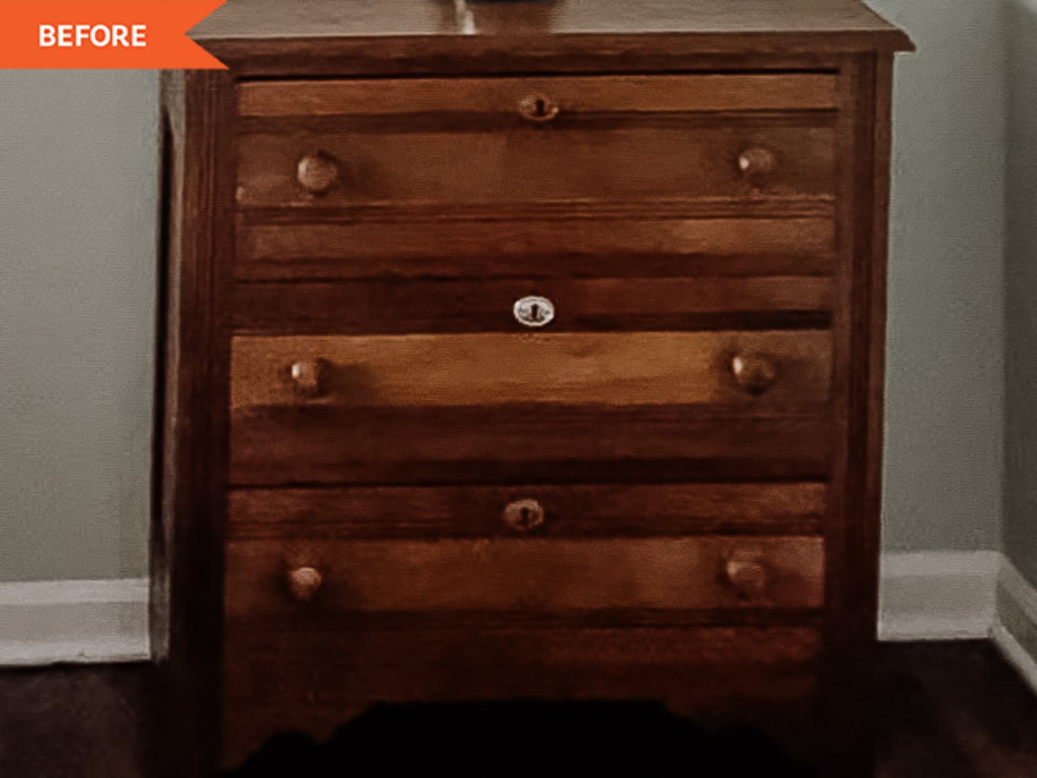 Old chest of sales drawers