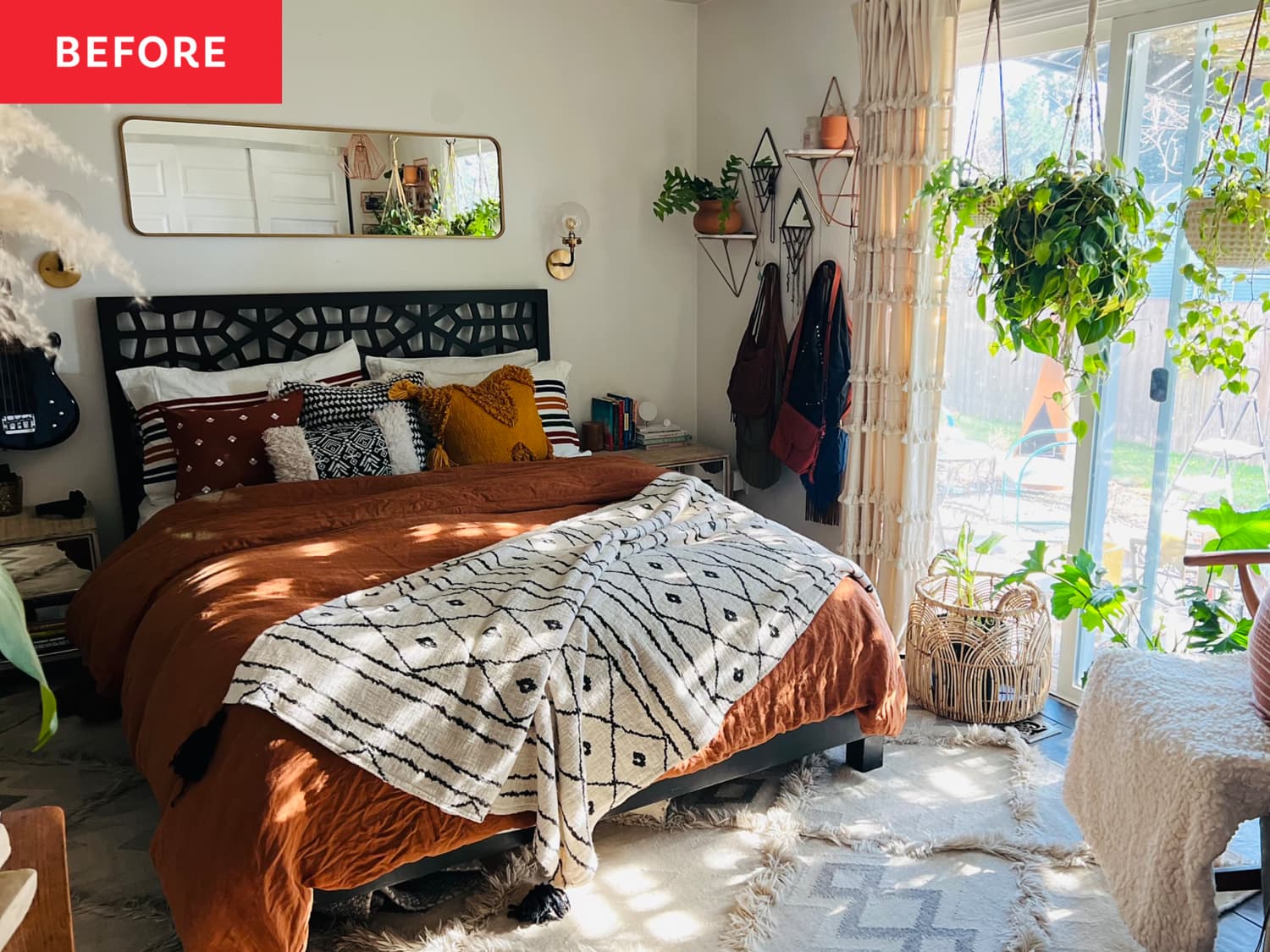 Boho bed shop skirts