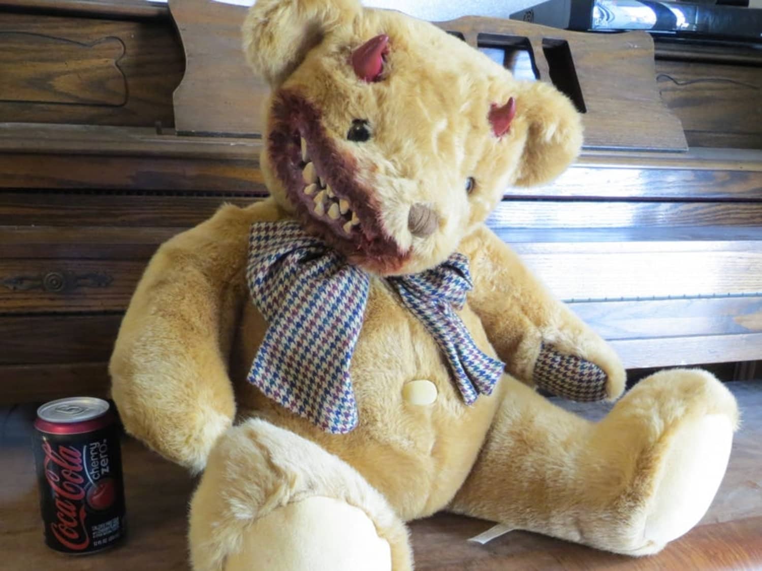 Scary stuffed bear clearance
