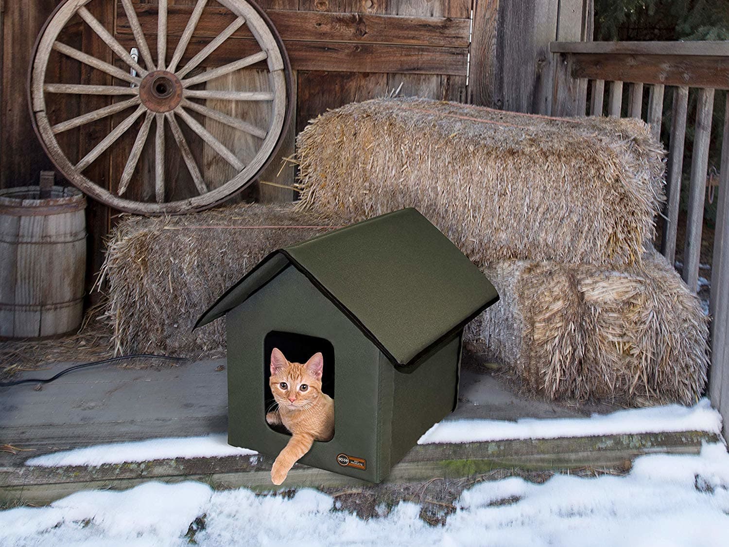 Heated Insulated Cat House Amazon Apartment Therapy