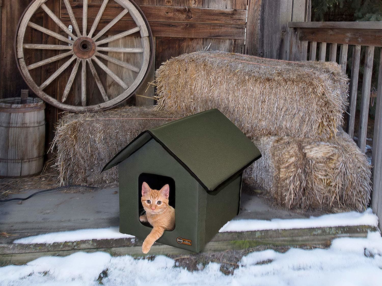 Insulated clearance cat house