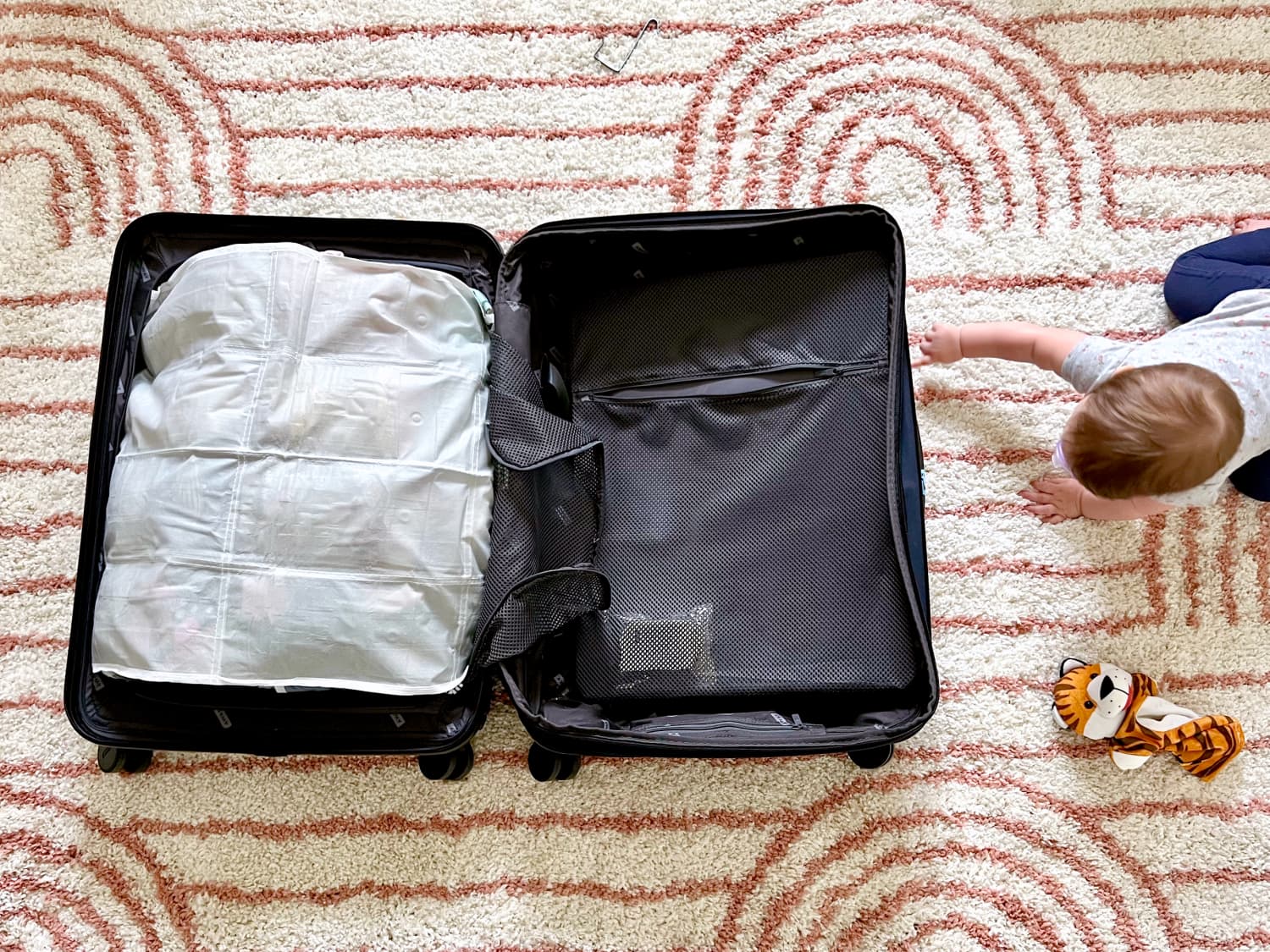 I Tried Packing My Kids Suitcase Using a Shoe Organizer Apartment Therapy