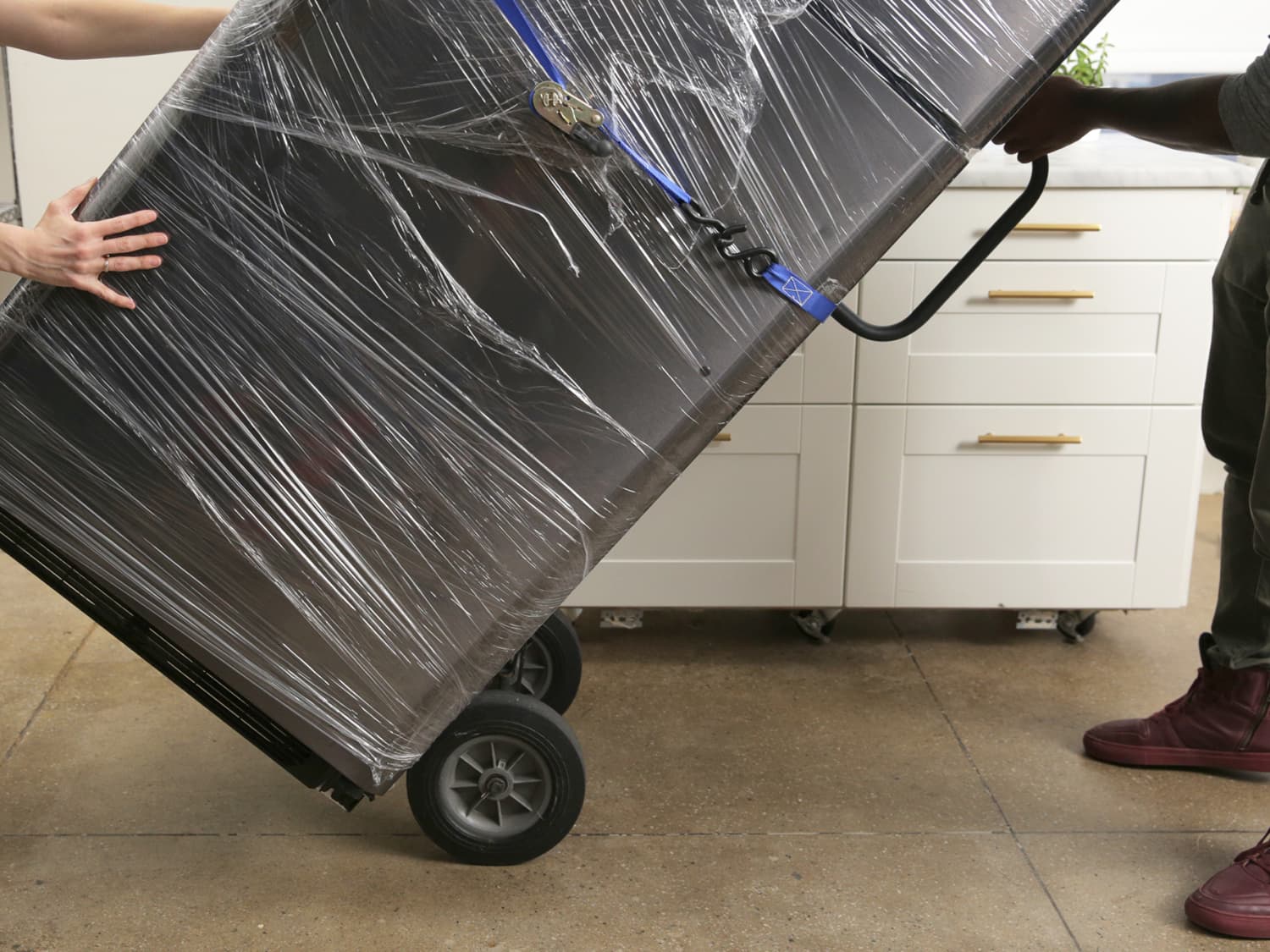 Moving a store freezer