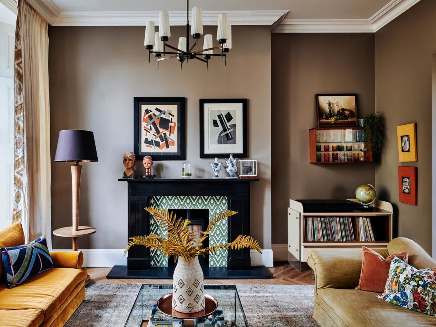 Light brown living room top
