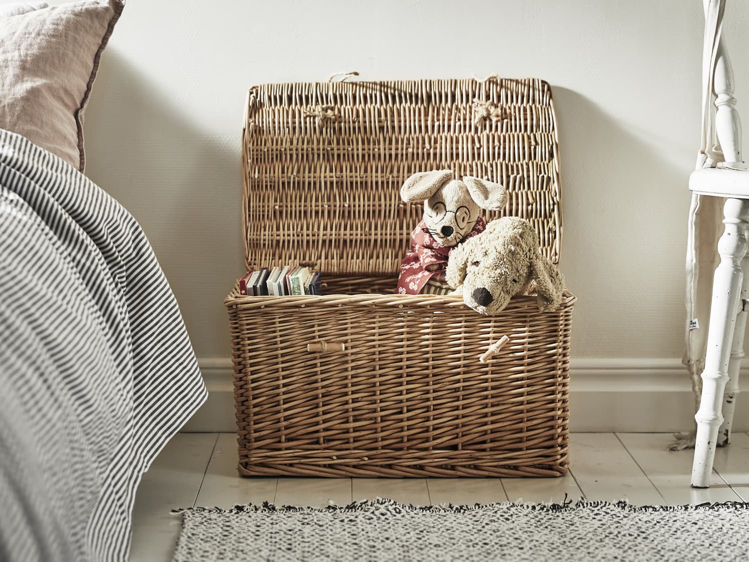 Hold Everything Rattan Cubby Pantry Baskets