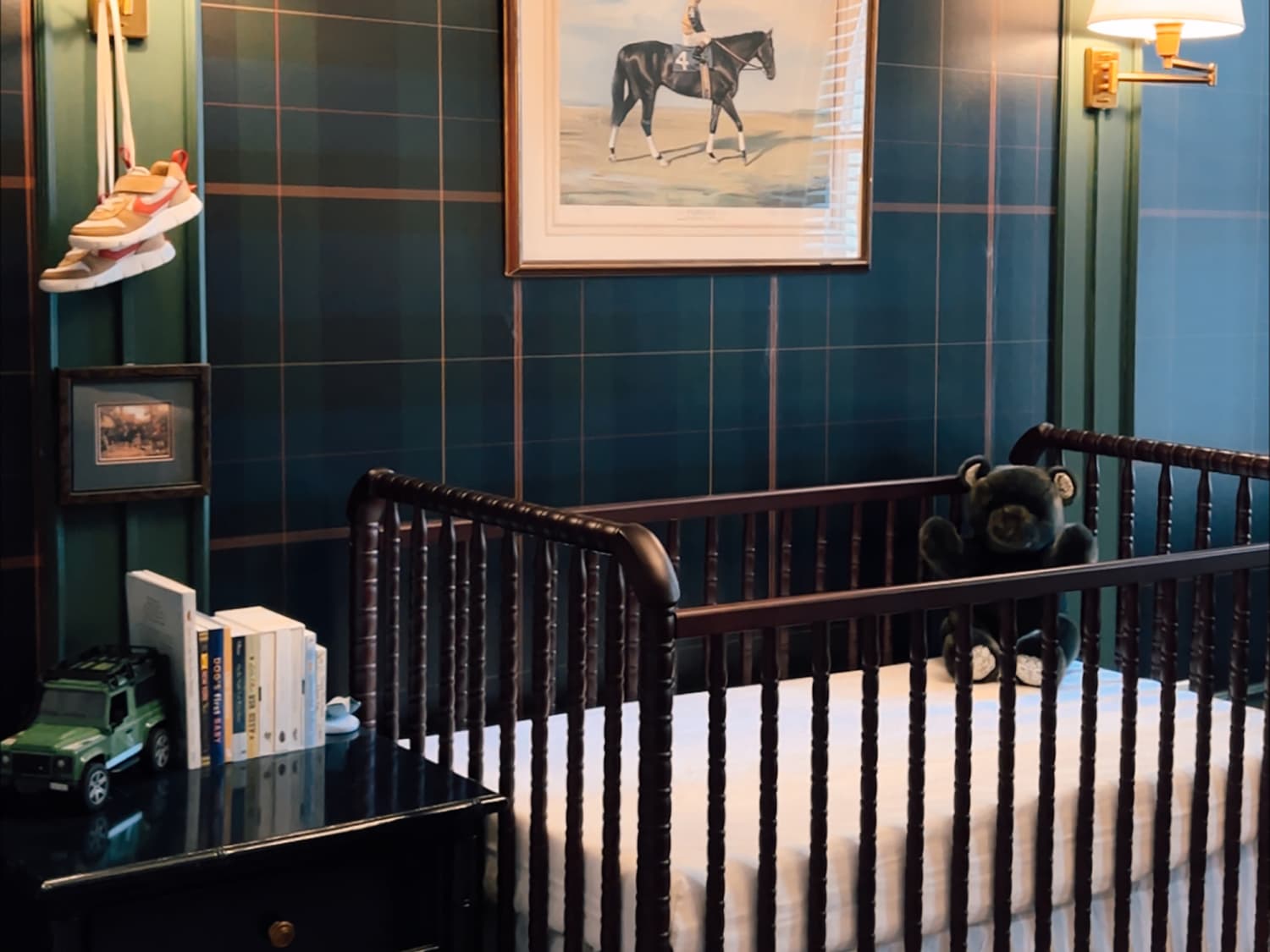 Navy blue boy top nursery