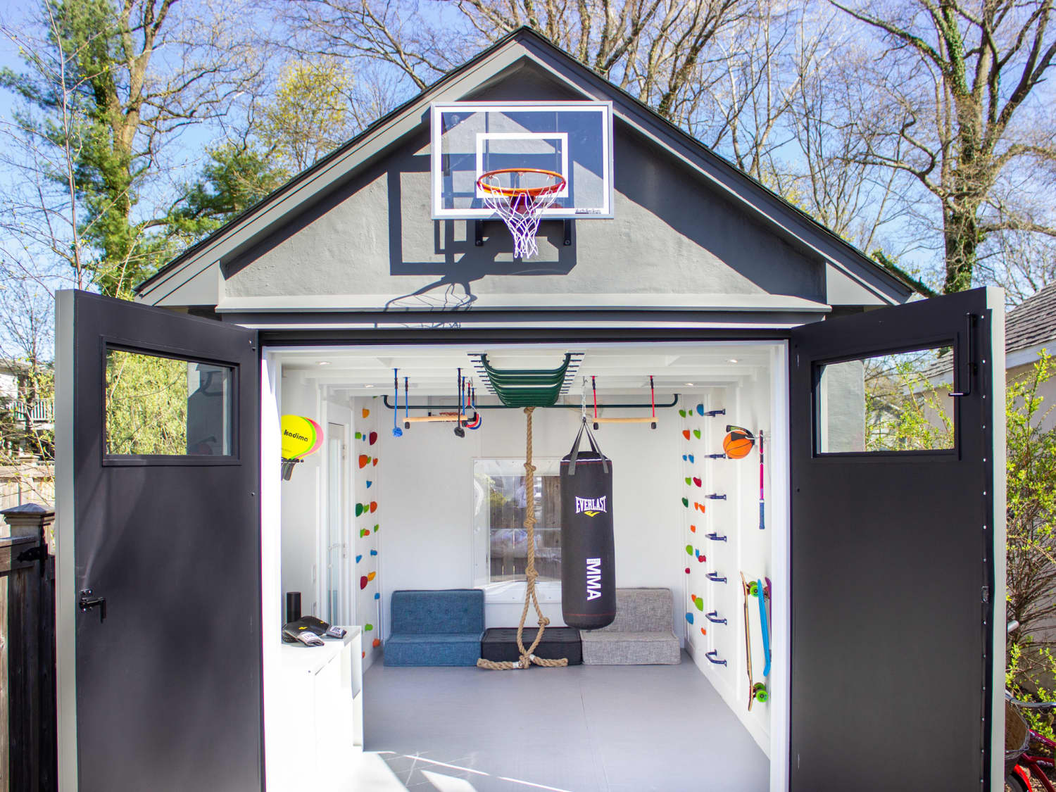 Kids play cheap garages