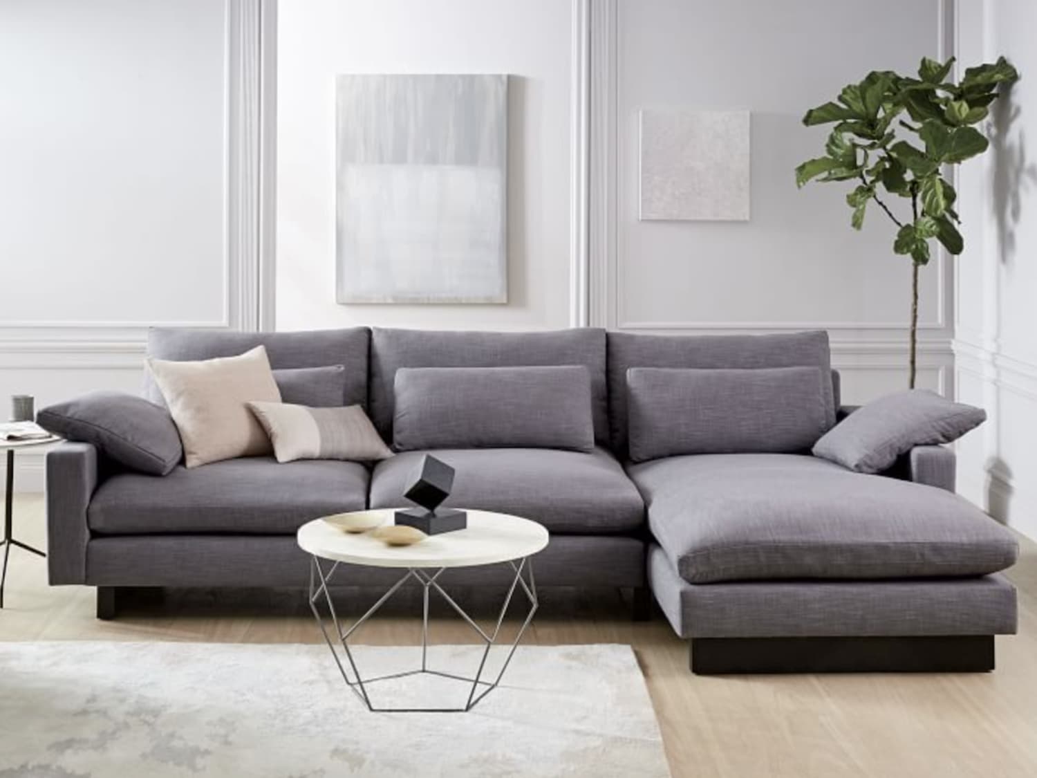 west elm small space sectional