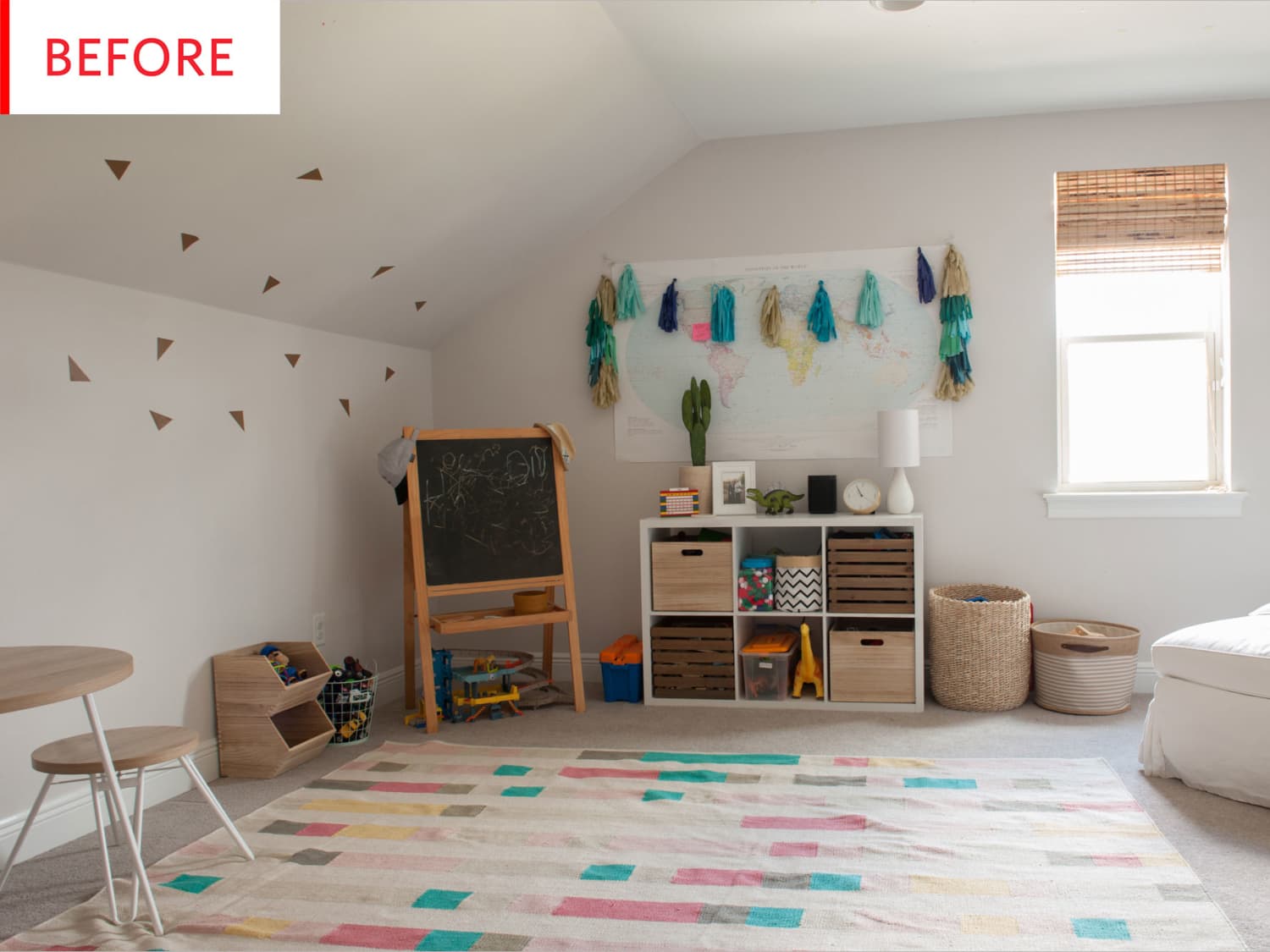 Before After A Kids Playroom Gets Way More Playful With A