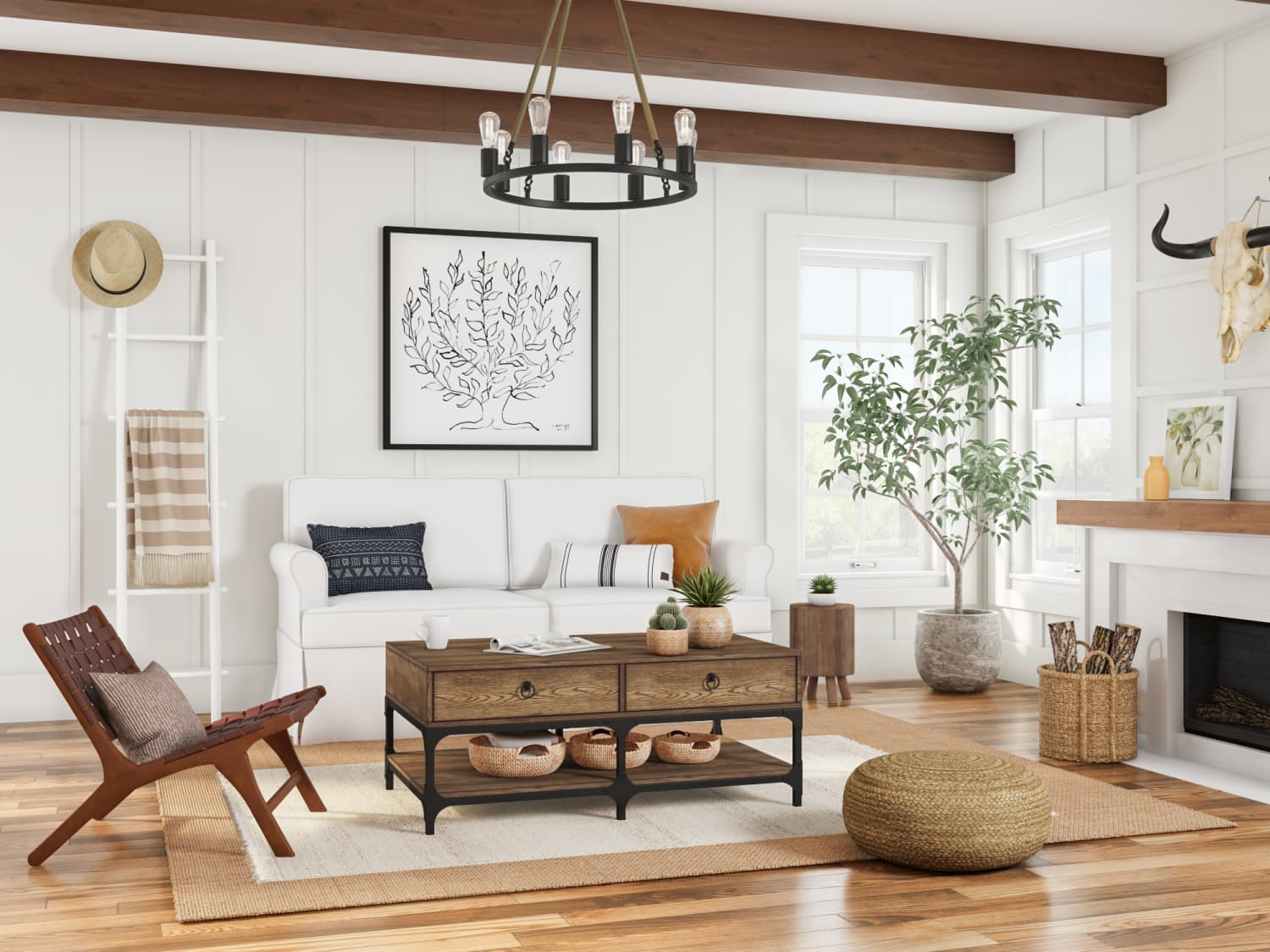 Farmhouse sitting store area