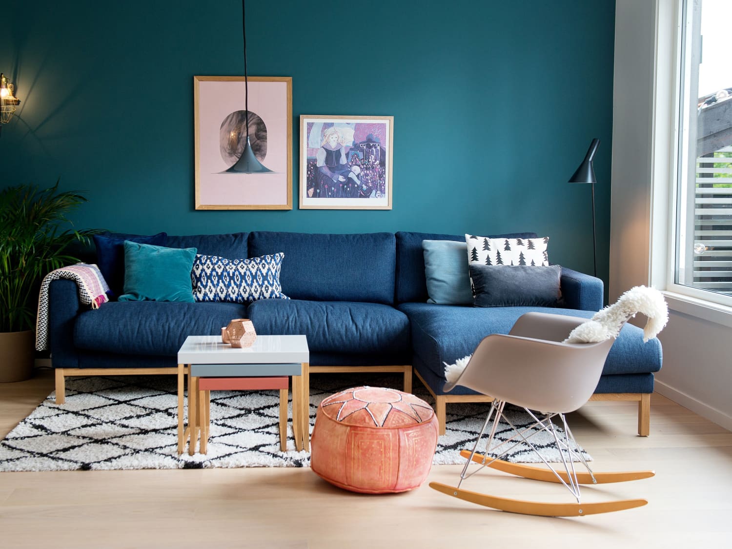 Side table teal shop
