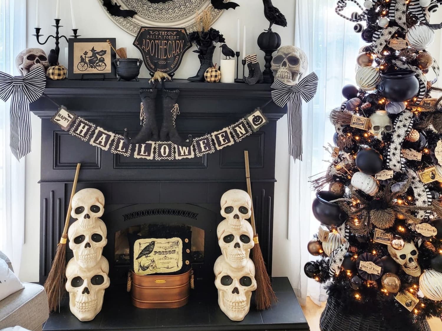 Halloween tree on sale decorations