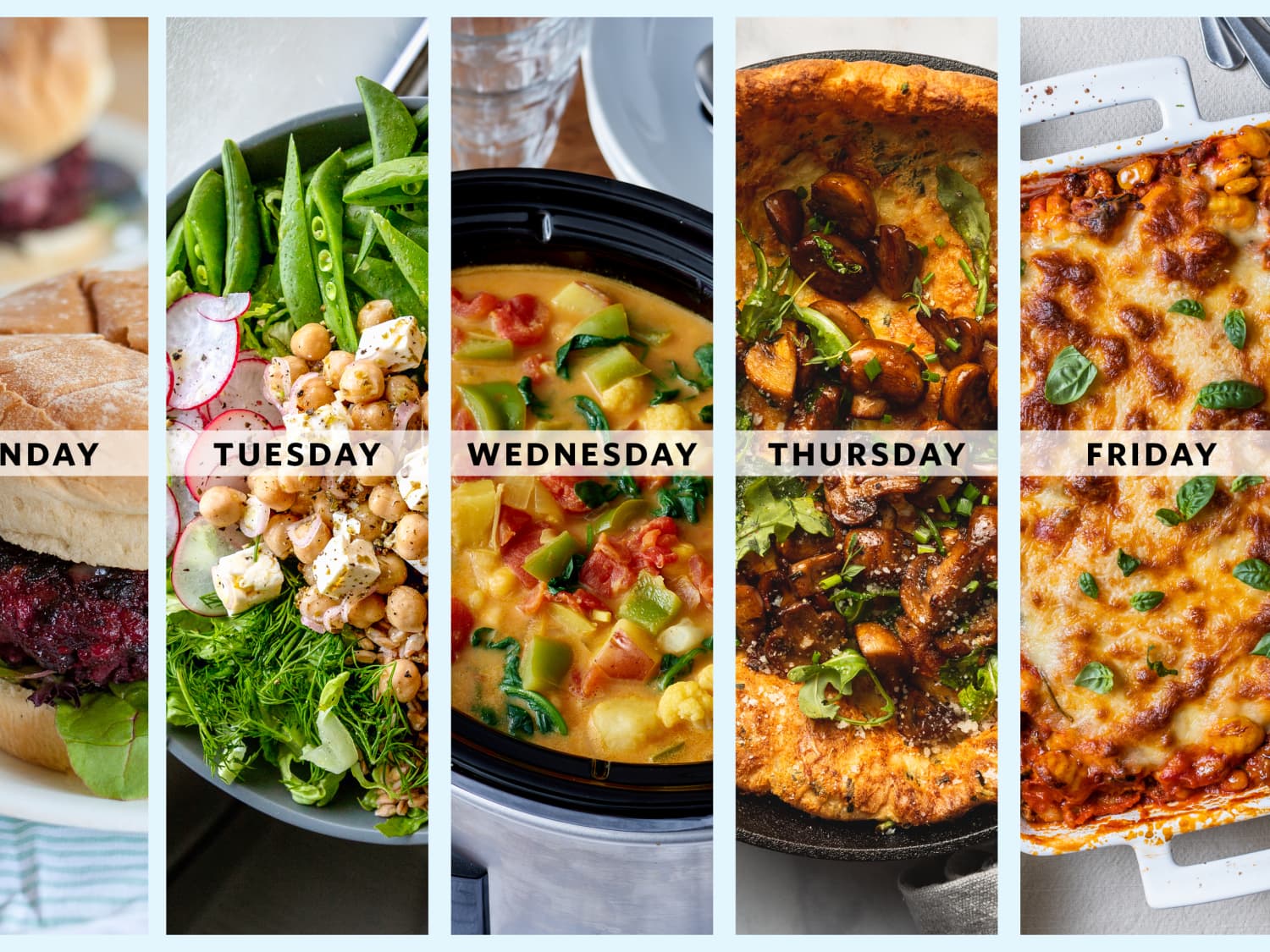 Meal Plan 5 Easy Make Ahead Vegetarian Dinners Kitchn
