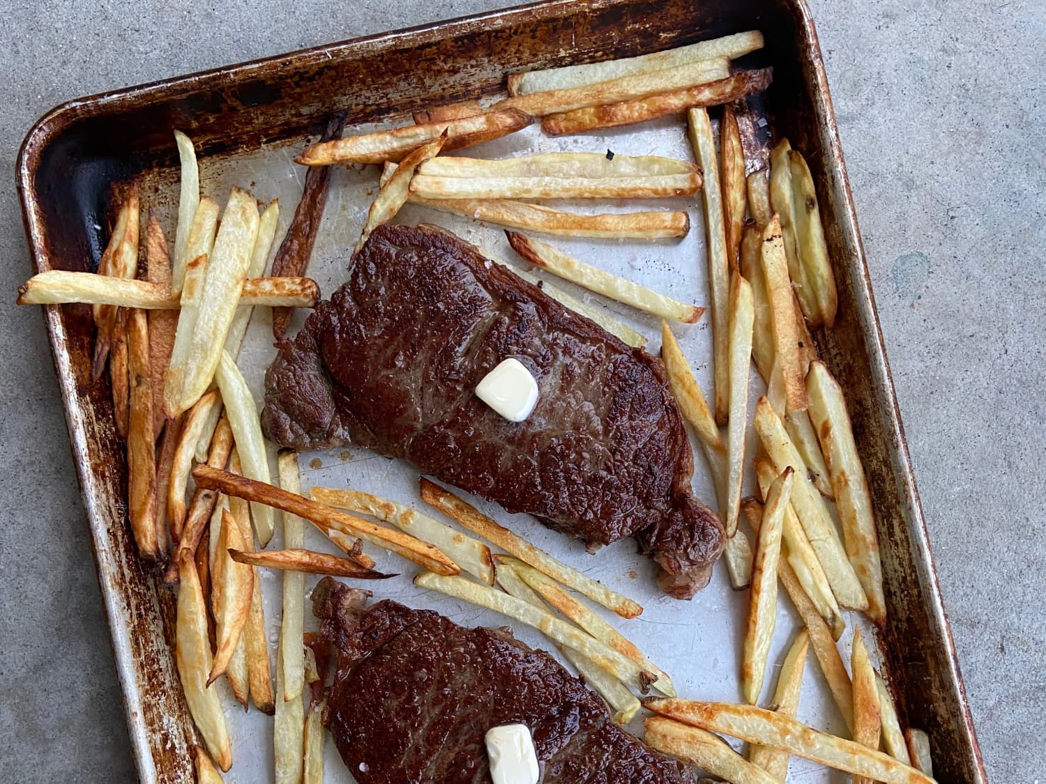 Kitchn S Sheet Pan Steak Frites Recipe Review Kitchn