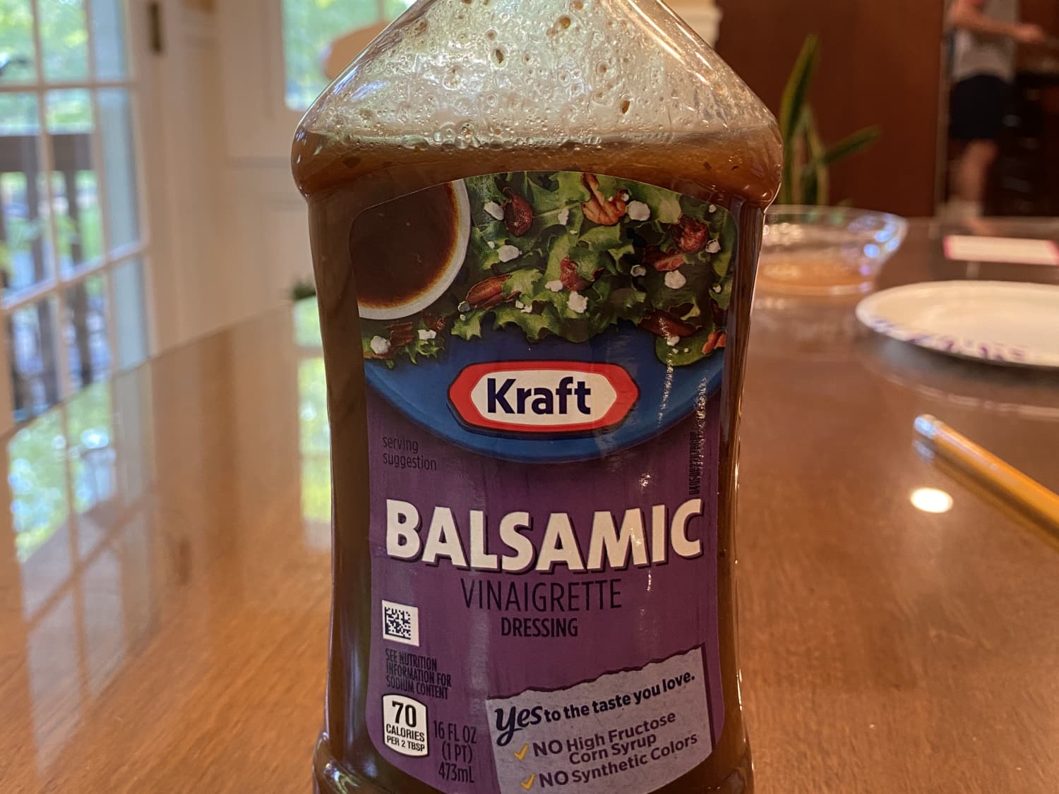 Kraft Greek Vinaigrette Salad Dressing, 16 oz Bottle