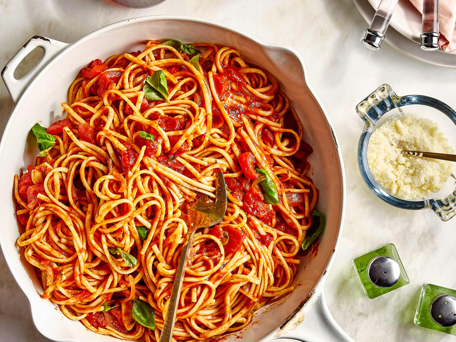Joy Of Cooking S One Pan Pasta With Tomatoes And Herbs Kitchn