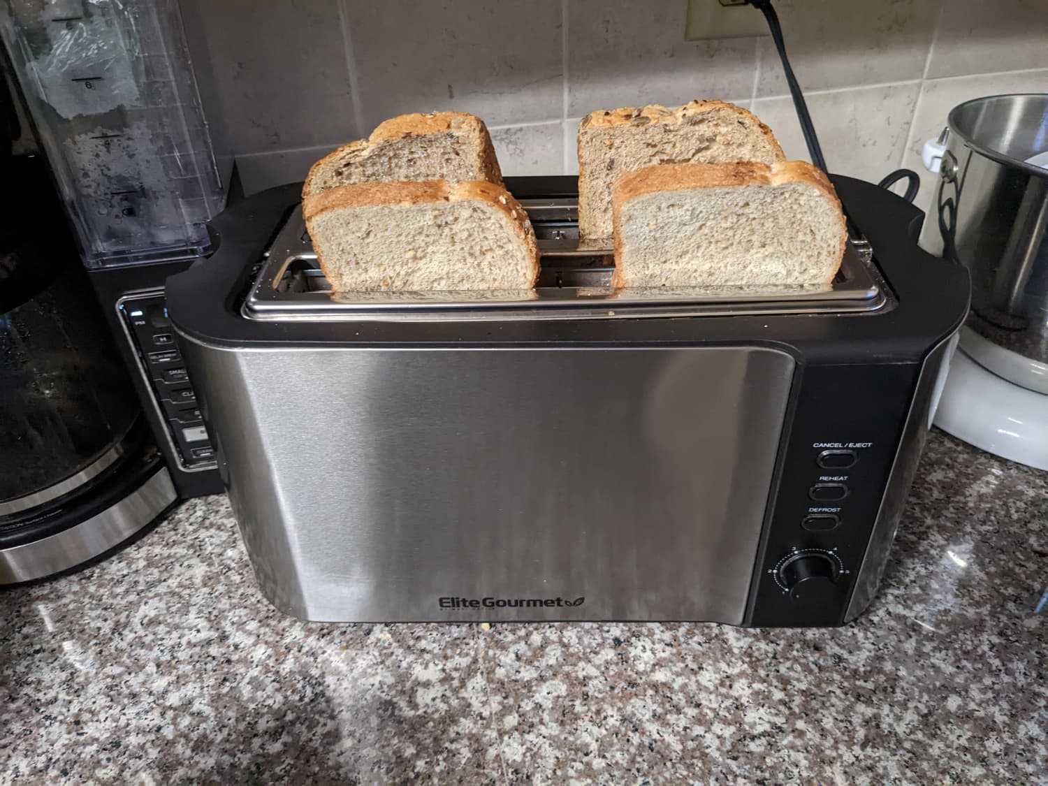 Elite Gourmet Long Slot 4-Slice Toaster Review 2022 The Kitchn