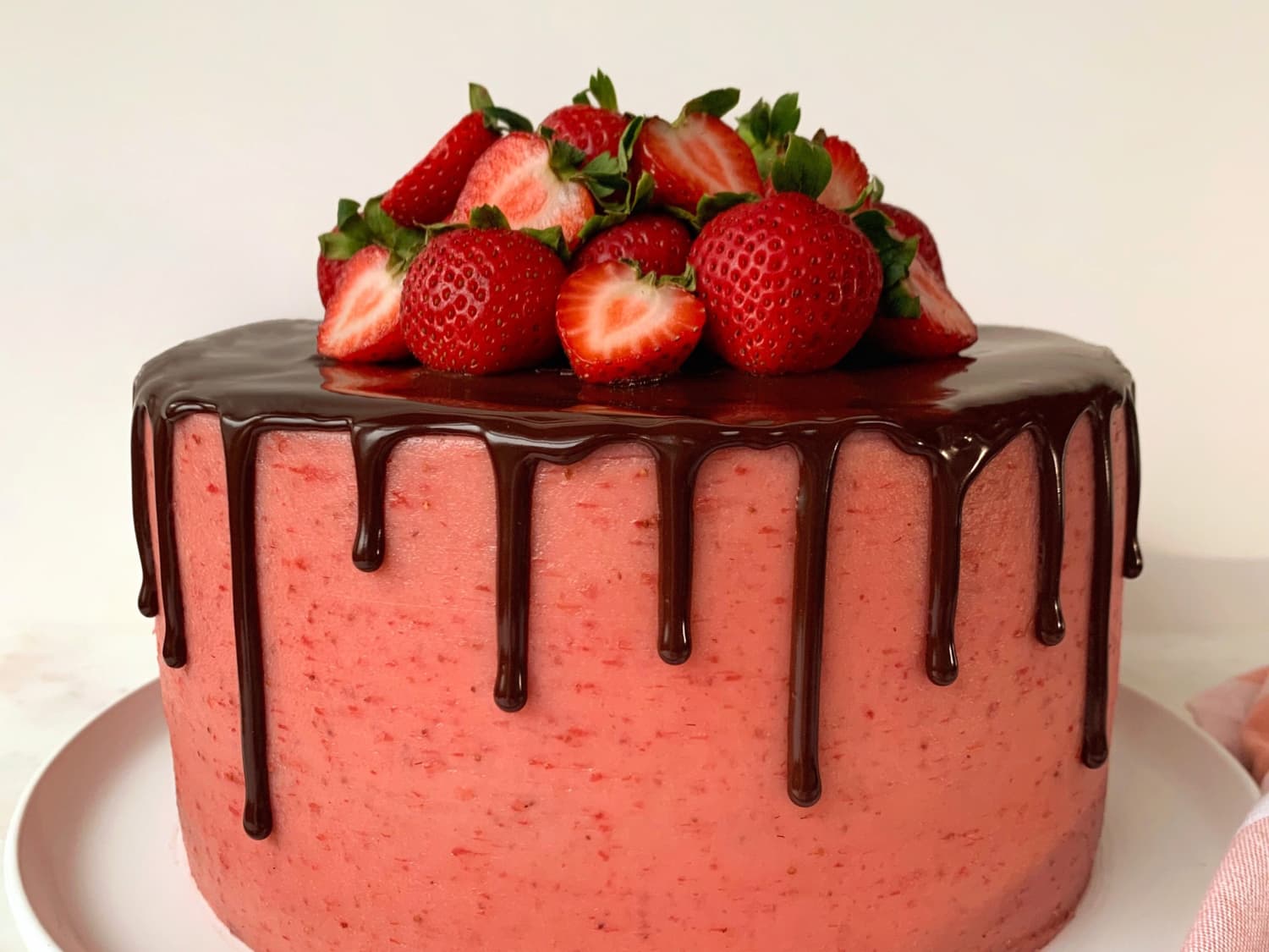 Chocolate Strawberry Layer Cake Recipe