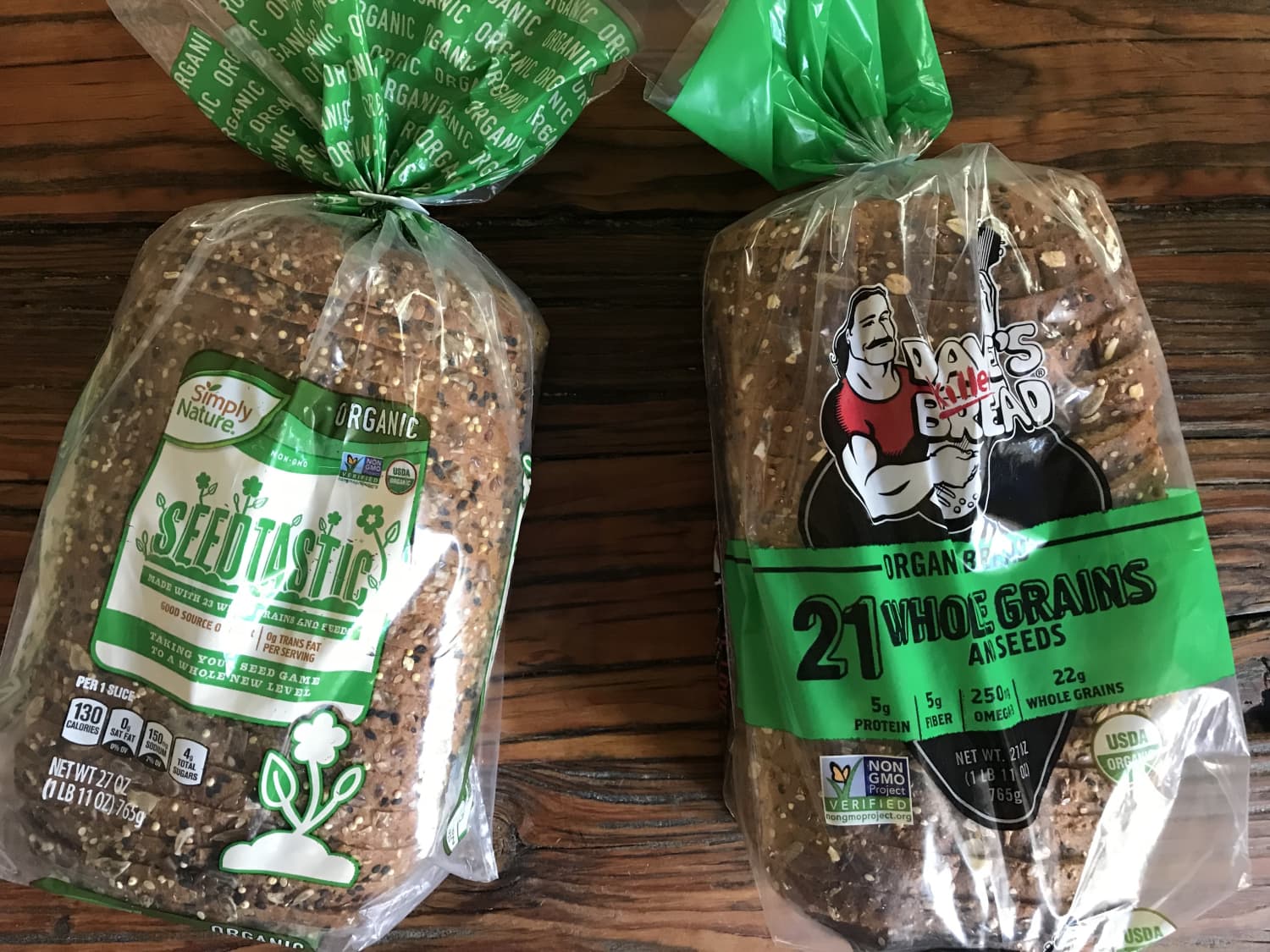 Aldi Seedtastic Bread Versus Dave's Killer Bread - Comparison ...