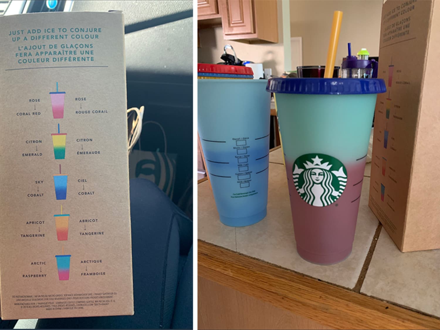 Starbucks color changing cup