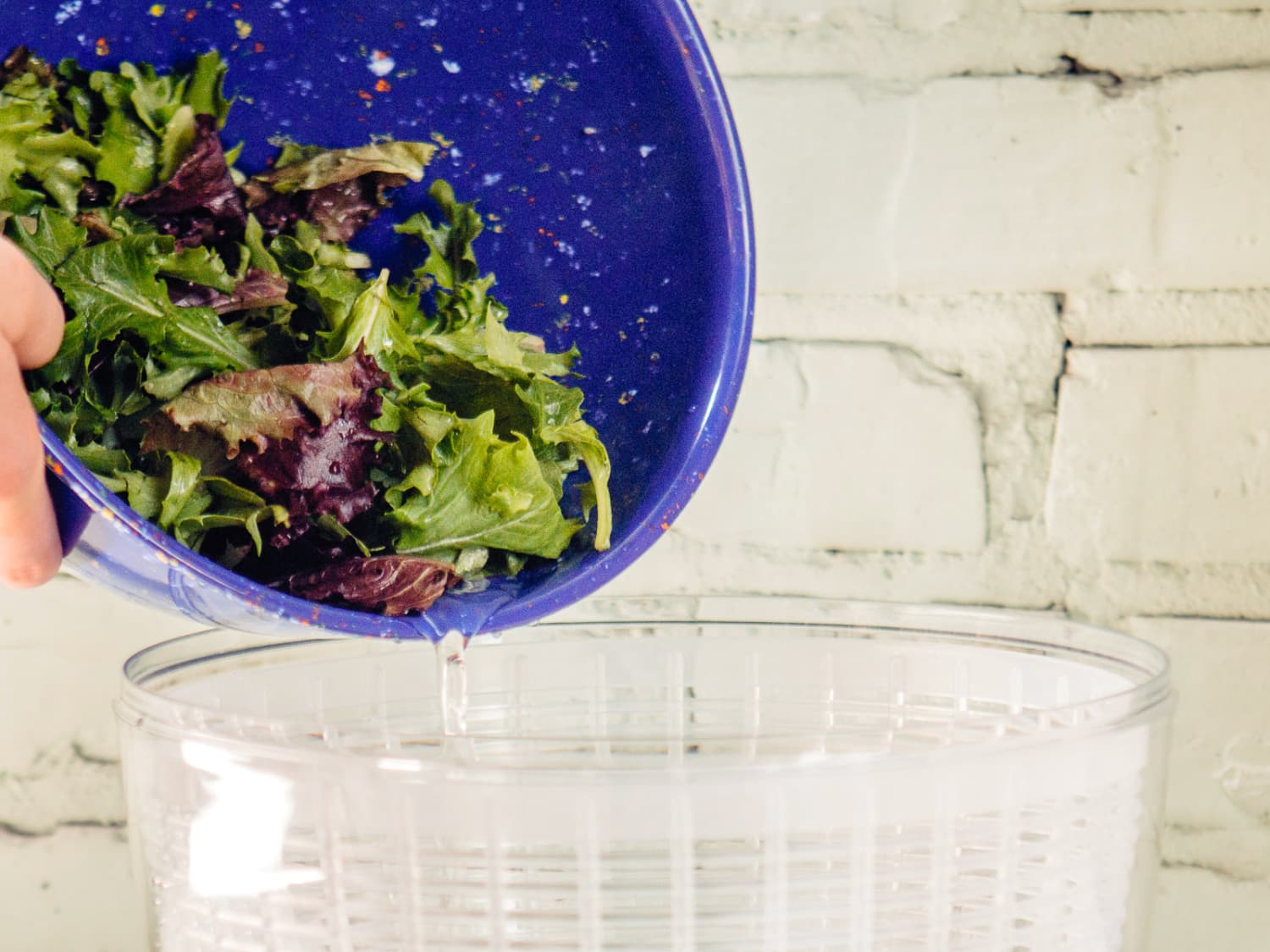 How to Use a Salad Spinner to Easily Clean Greens - walktoeat