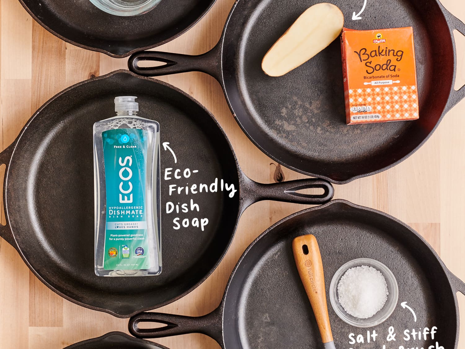 This Cast-Iron Scrubber Revolutionized the Way I Clean My Pans