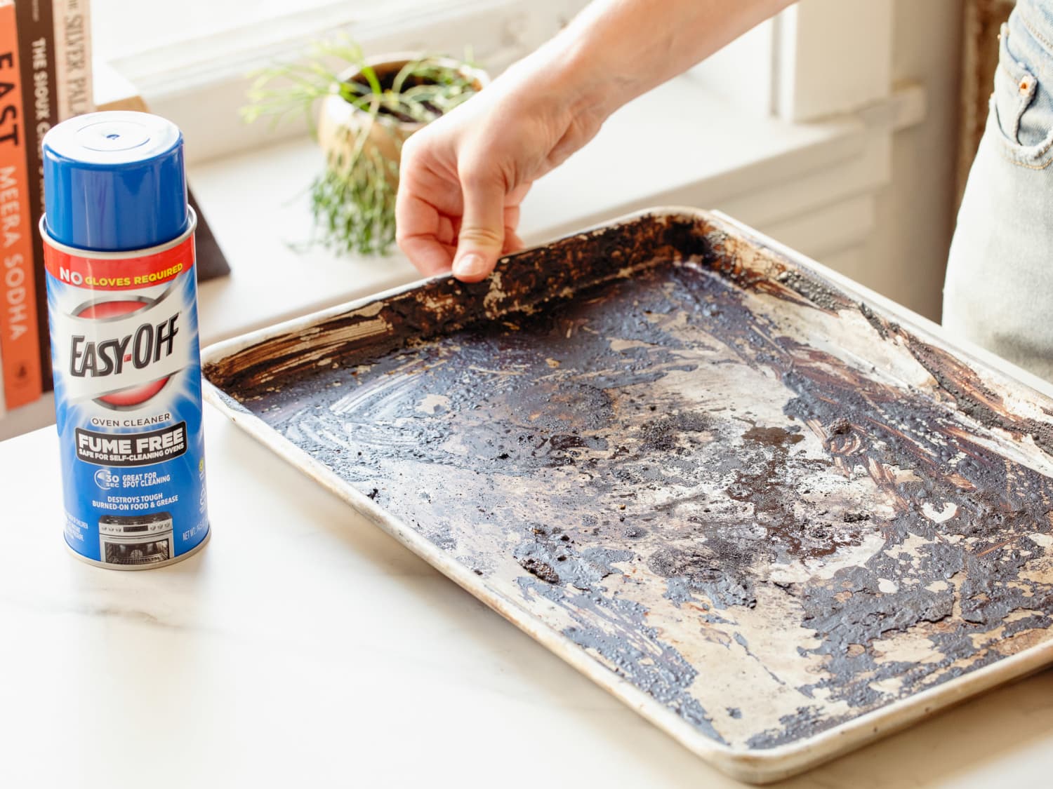 Using Oven Cleaner to Clean Baking Sheets Review The Kitchn - Main Image