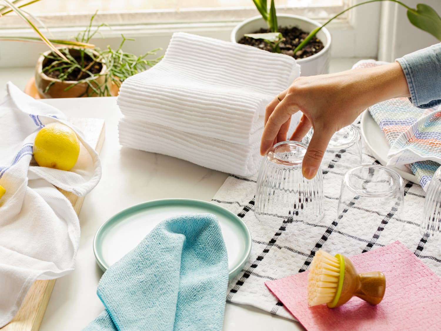 How To Tie Dish Towel On Stove
