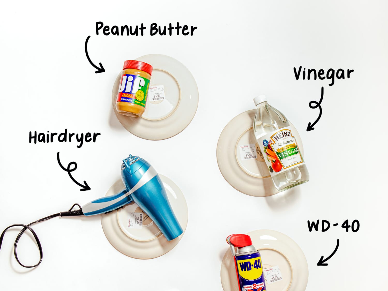 How to take off sticky labels