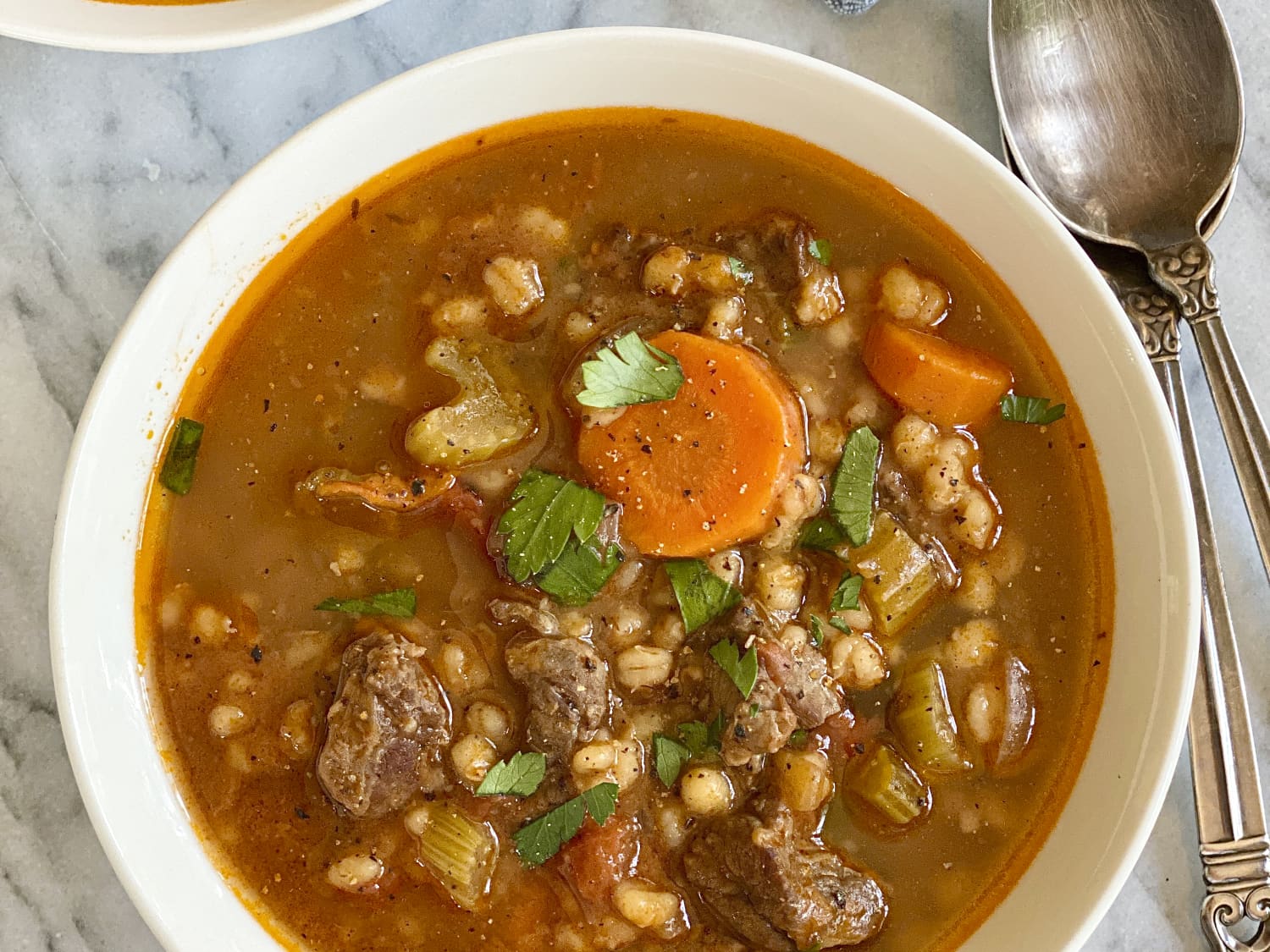 Beef Barley Soup Recipe Easy Hearty Kitchn