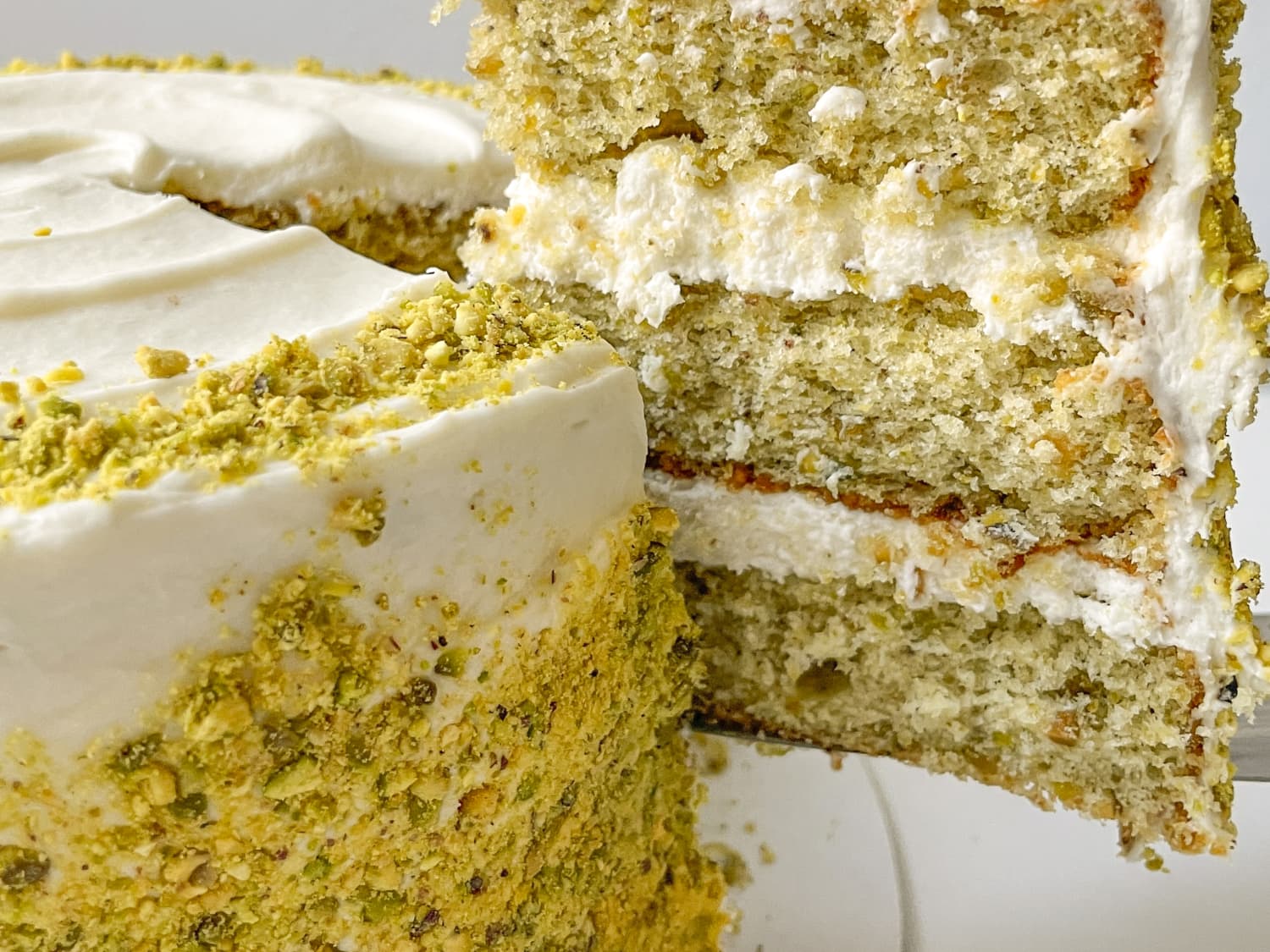 Pistachio Cake (with Cream Cheese Frosting) The Kitchn - Main Image