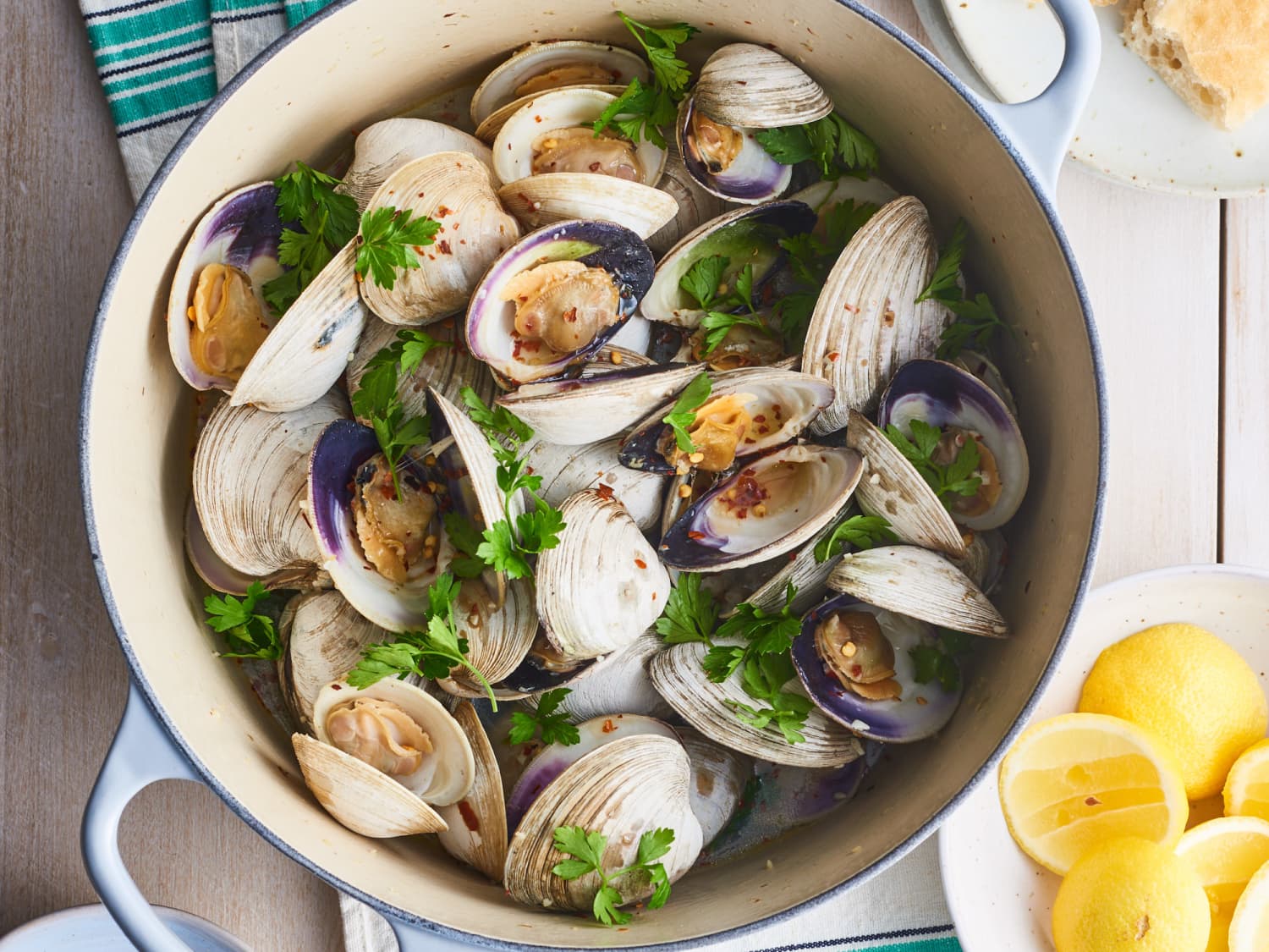 Garlic Butter Steamed Clams Kitchn