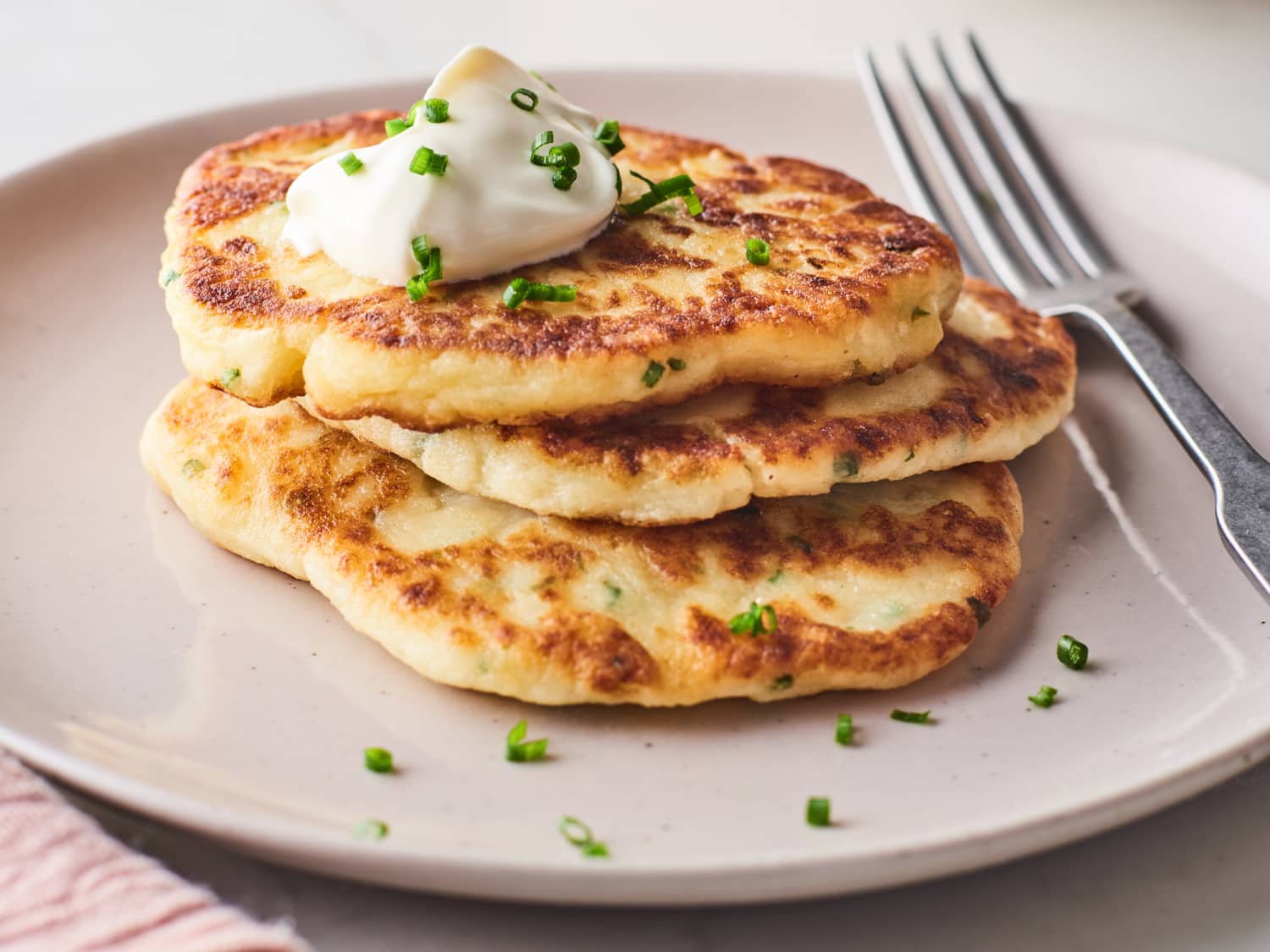 Leftover Mashed Potato Pancakes