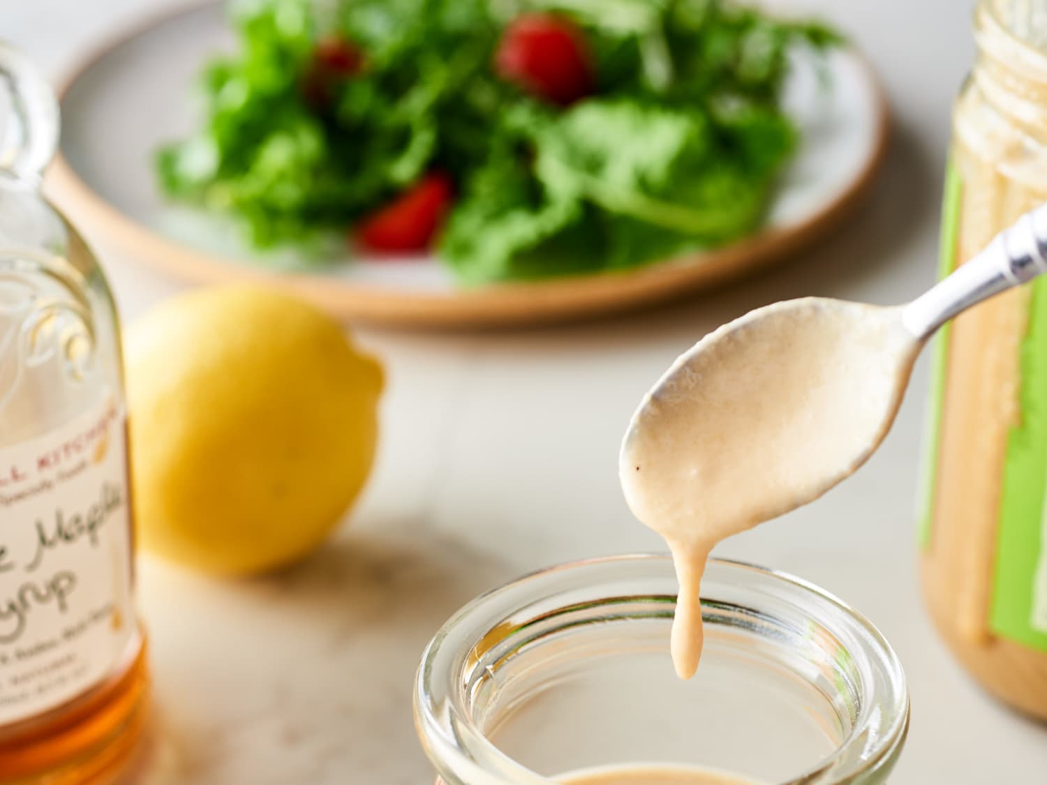 golden elixir salad dressing I'm Obsessed with This 3-Ingredient “Liquid Gold” Salad Dressing That Goes  With Everything