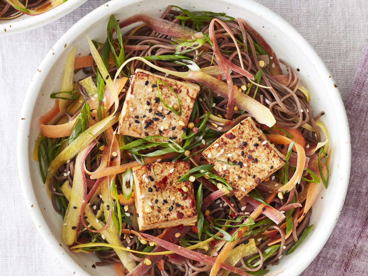 Sesame Soba Noodle Bowl With Crispy Tofu Kitchn