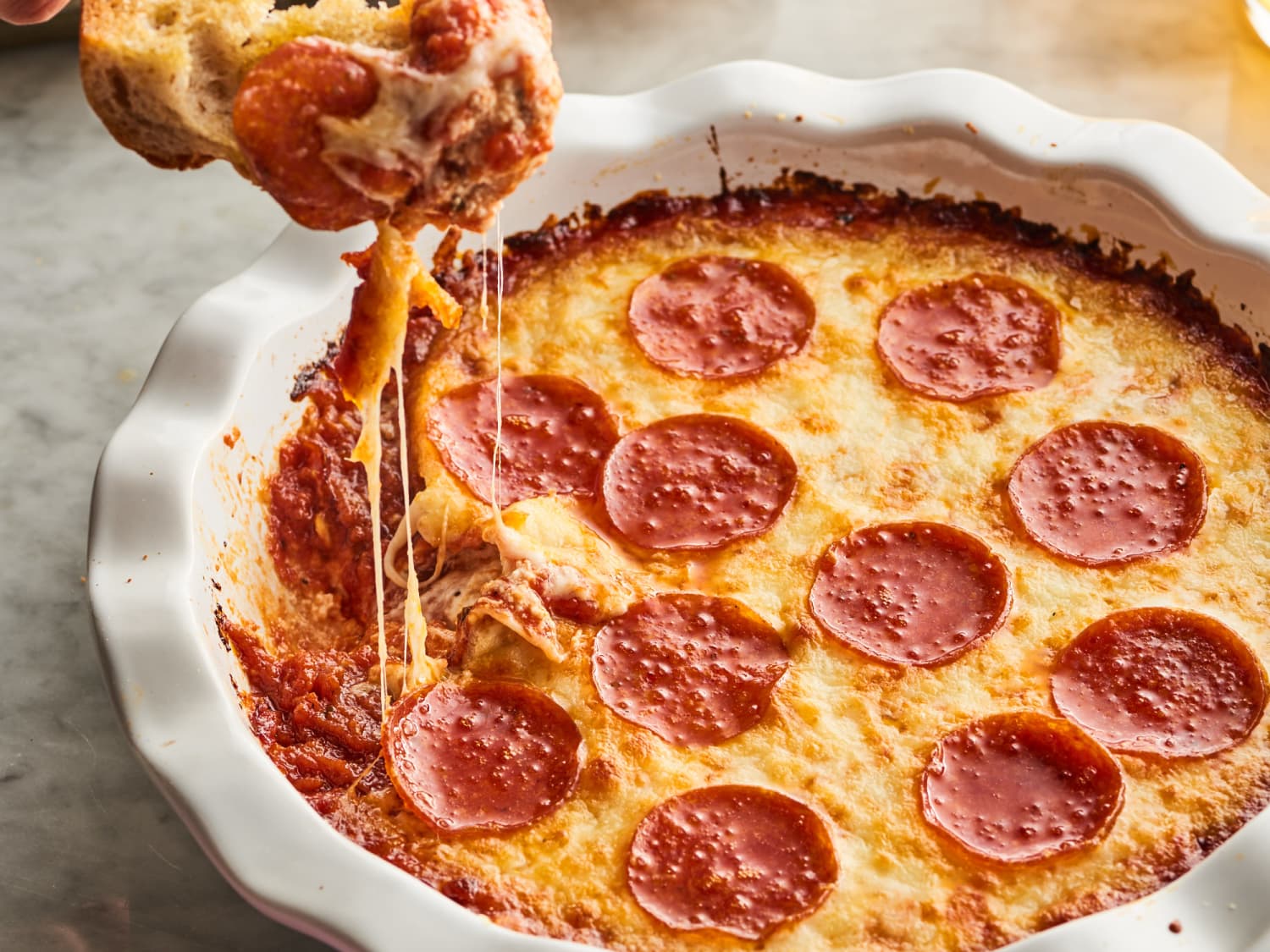 Easy Cheesy Hot Pizza Dip Kitchn