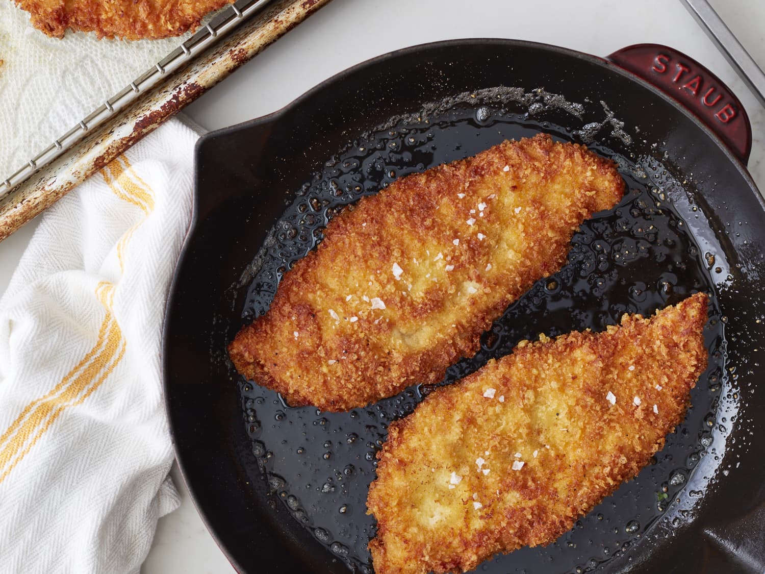 One-Pan Crispy Parmesan Chicken Cutlets