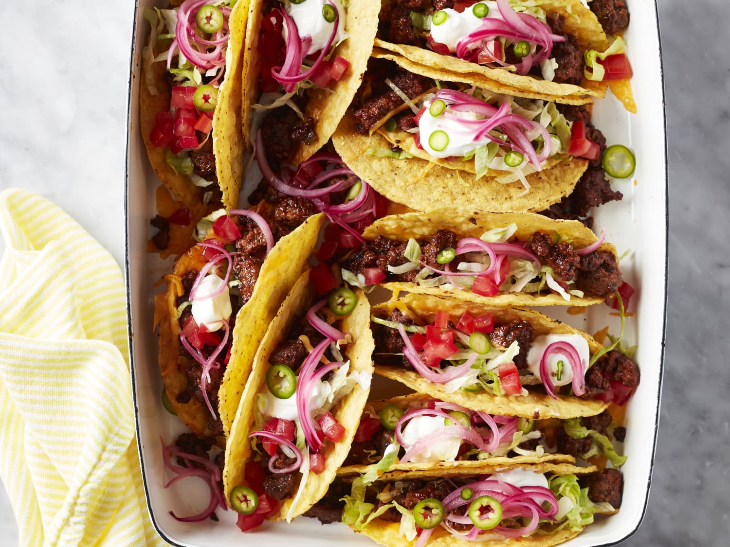 The Best Ground Beef Tacos - Garnish & Glaze